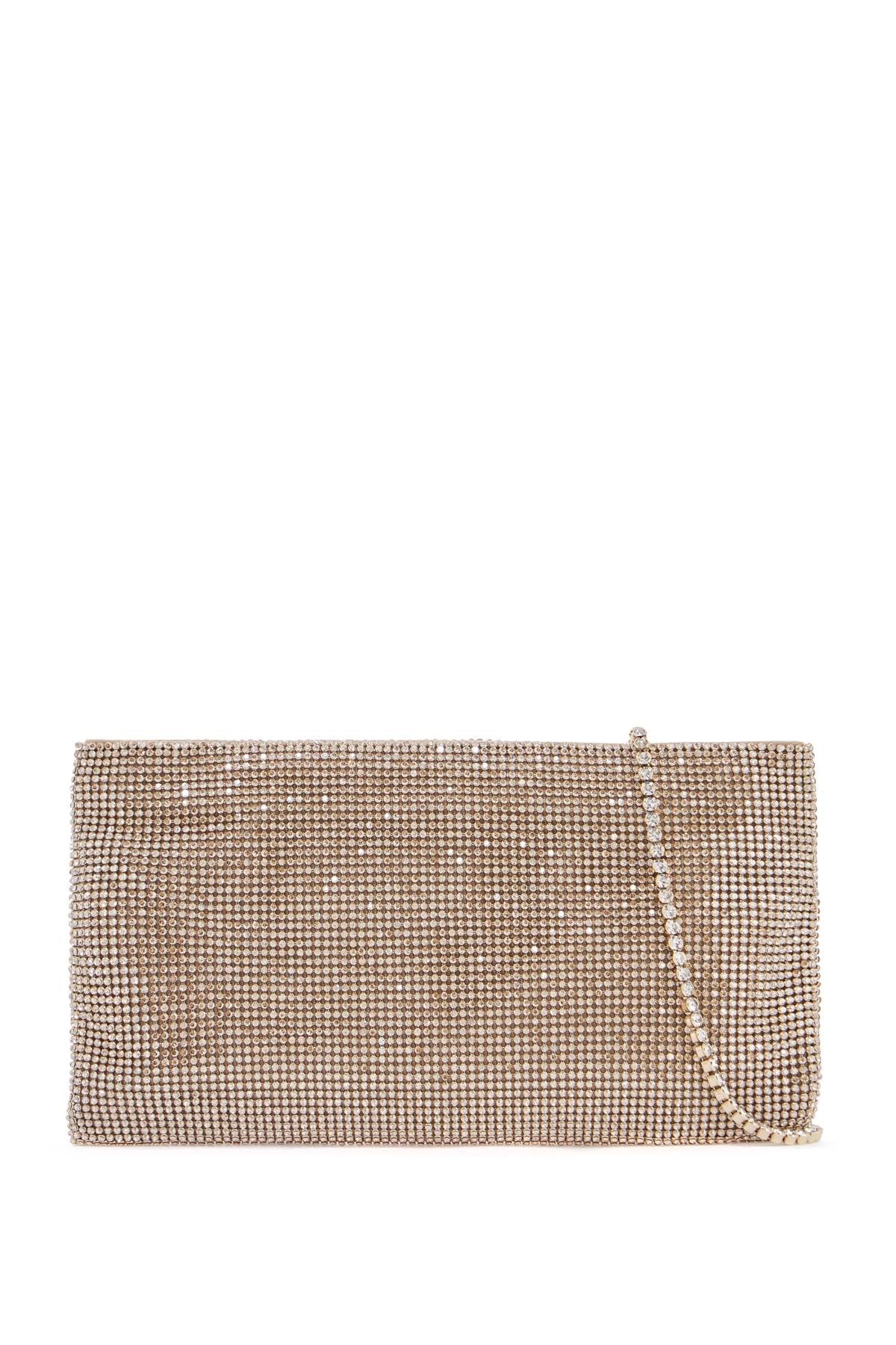 Benedetta Bruzziches La Petite Light Gold Rhinestone Rectangular Chain Bag image 0