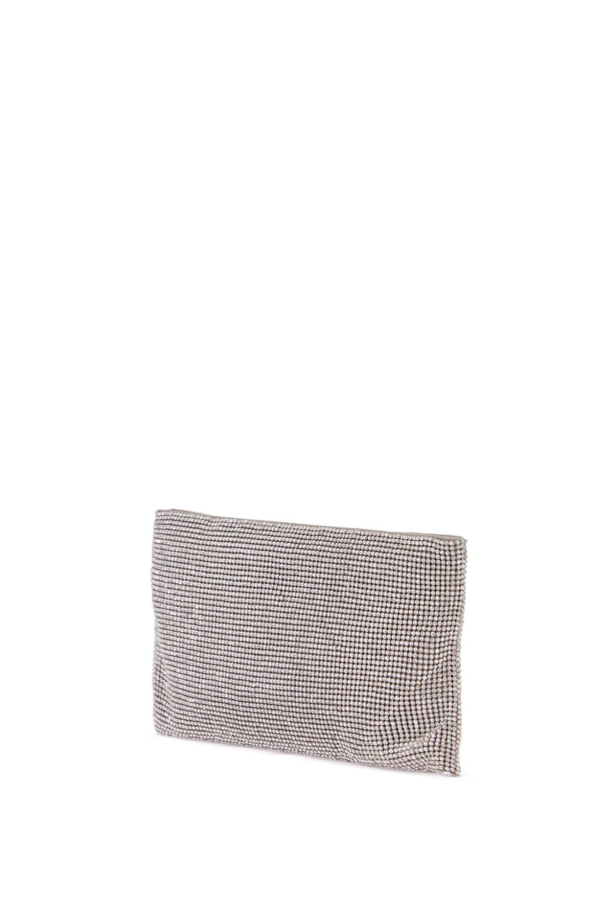 Benedetta Bruzziches la petite evening bag in crystal on silver with shoulder strap image 2