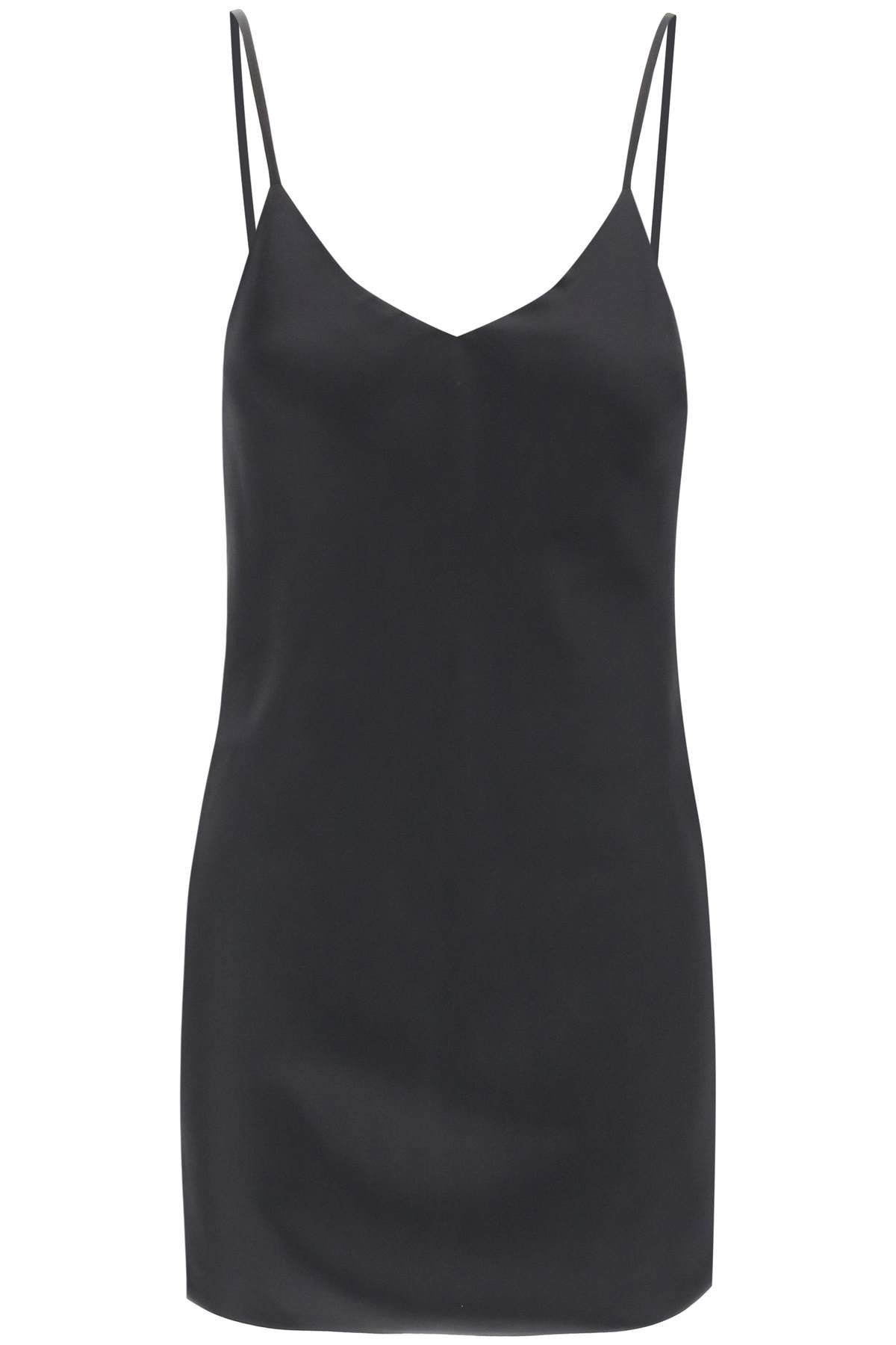 Norma Kamali Bias-Cut Crêpe Satin Slip Dress image 0