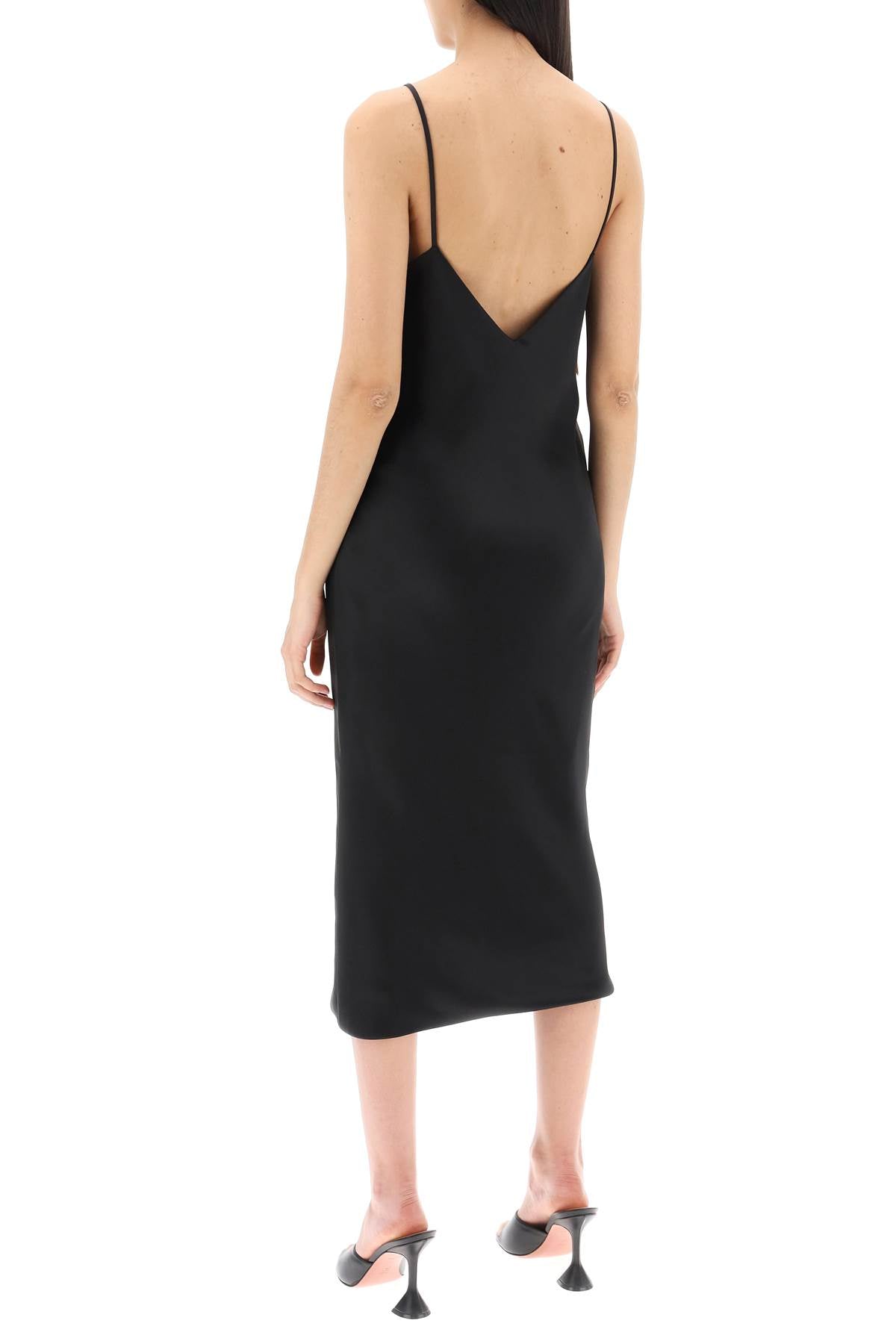 Norma Kamali midi crêpe slip dress image 2