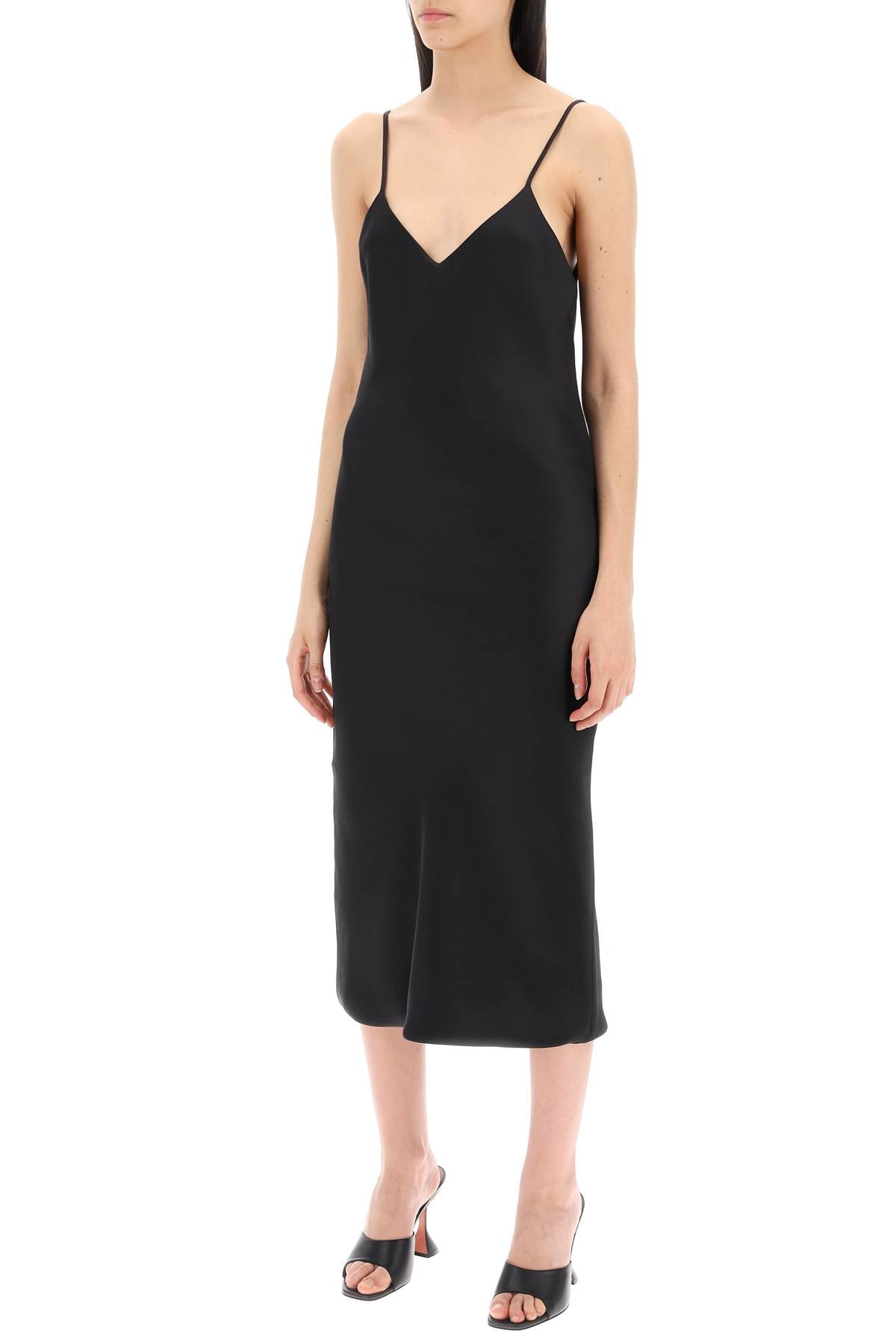 Norma Kamali midi crêpe slip dress image 3