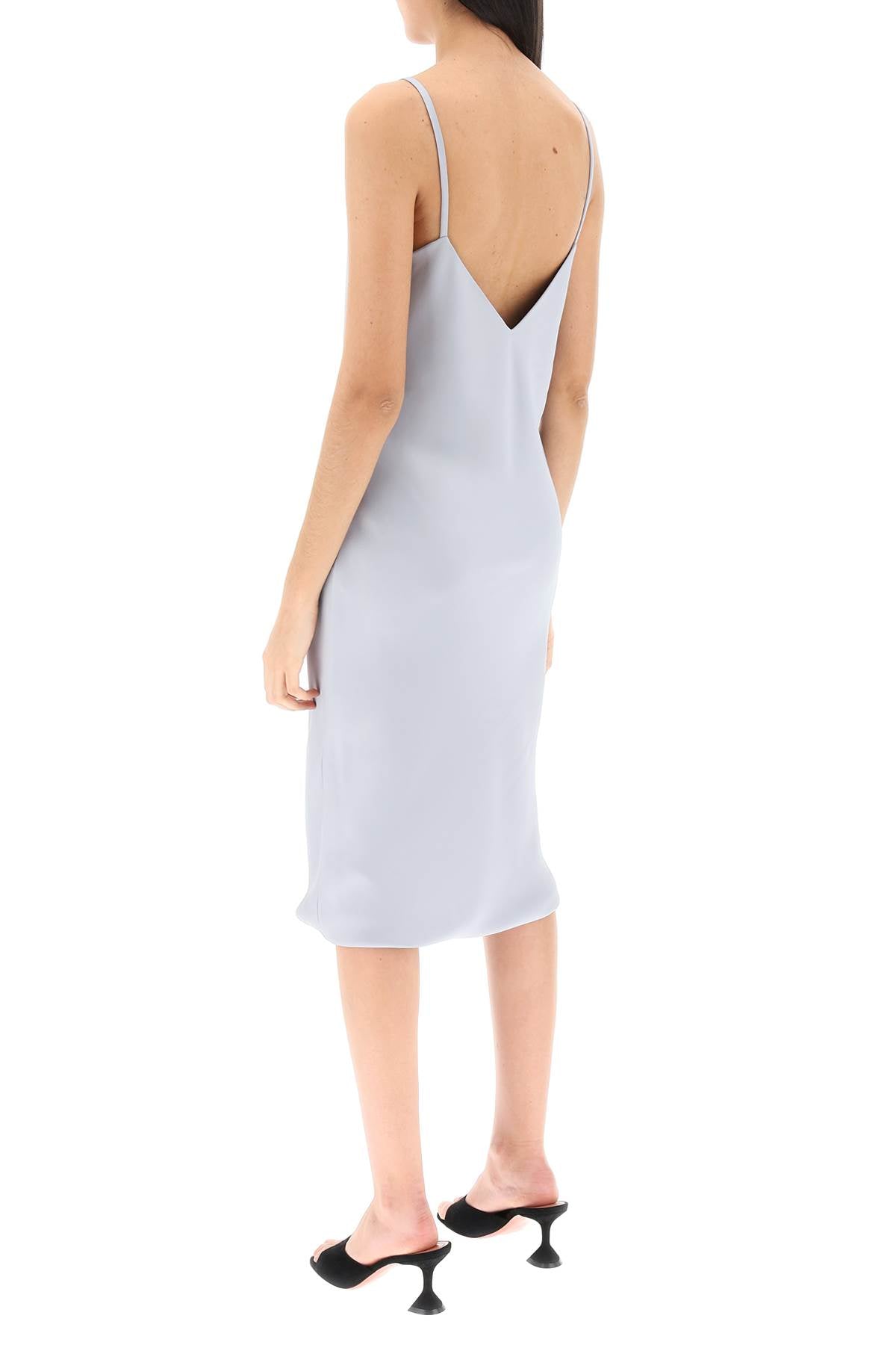 Norma Kamali crepe satin slip dress image 2