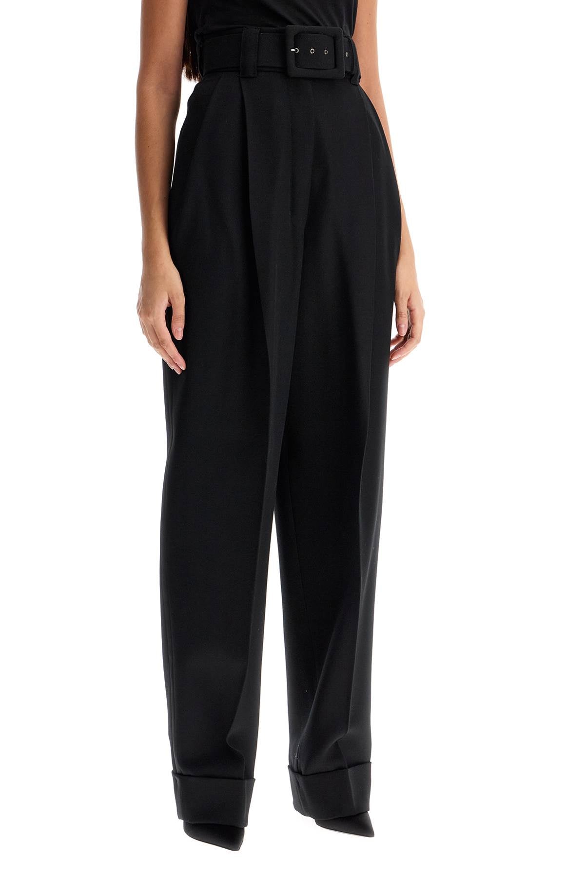 Max Mara Pianoforte 'Street' Grain de Poudre Wide Leg Pants image 1