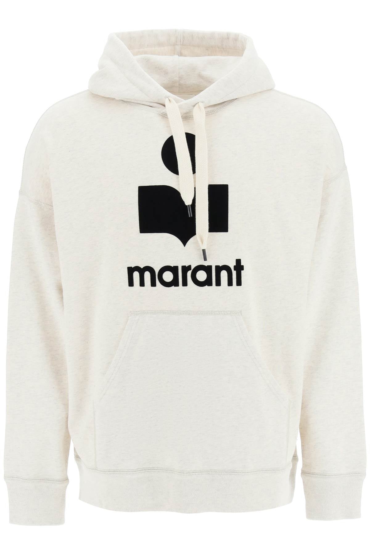 Marant 'miley' hoodie with flocked logo image 0