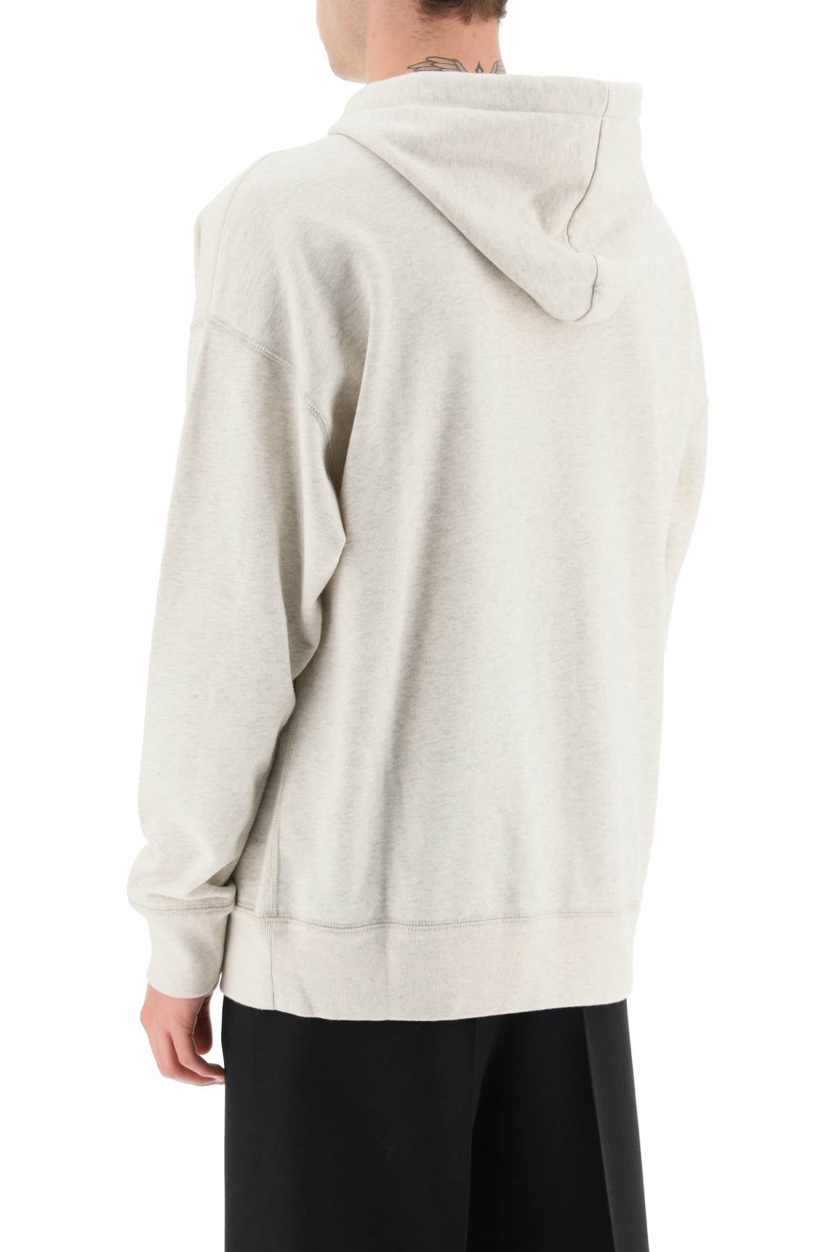 Marant 'Miley' Oversized Flocked Logo Hoodie image 2