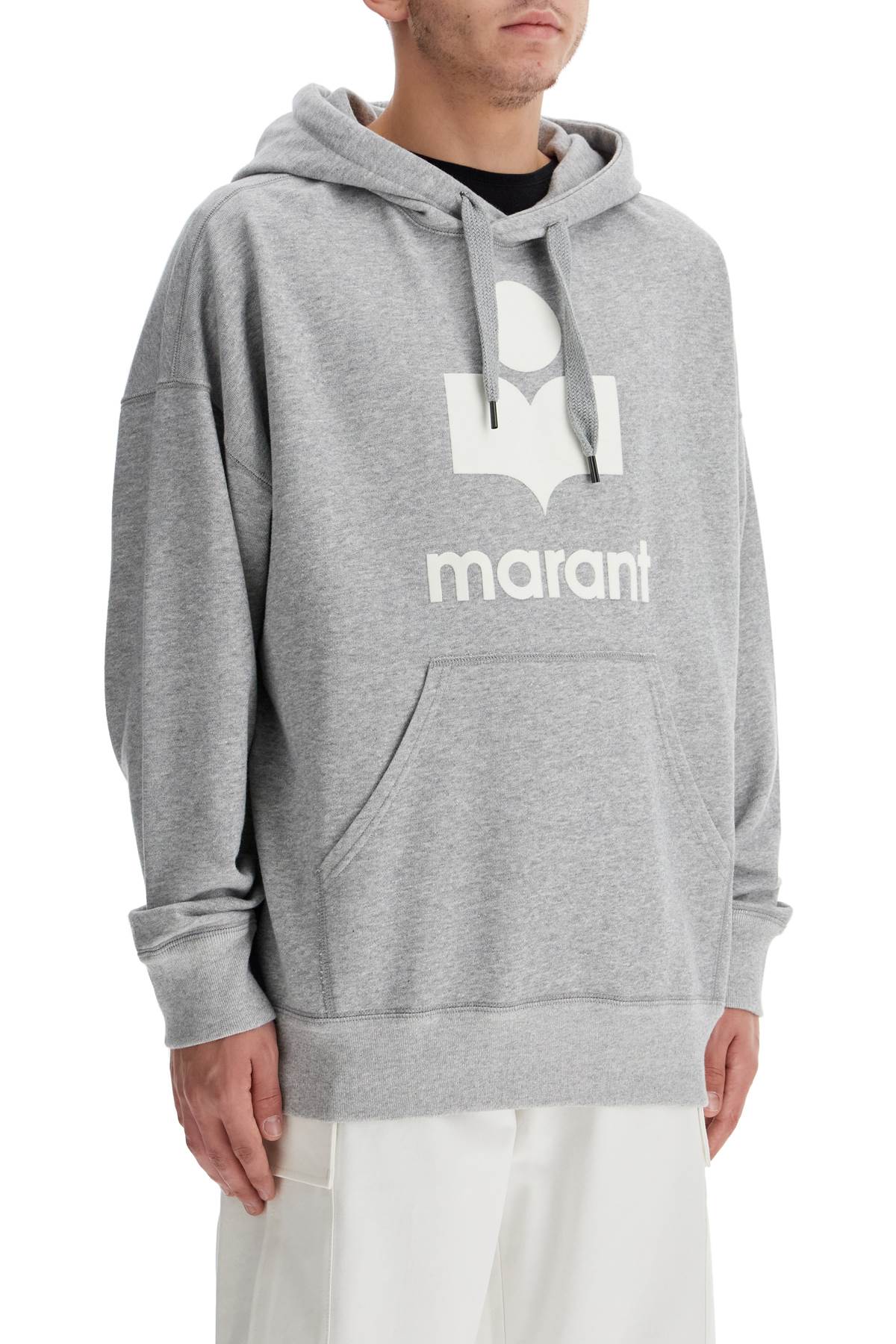 Marant Miley Oversized Hoodie with Flocked Logo image 1