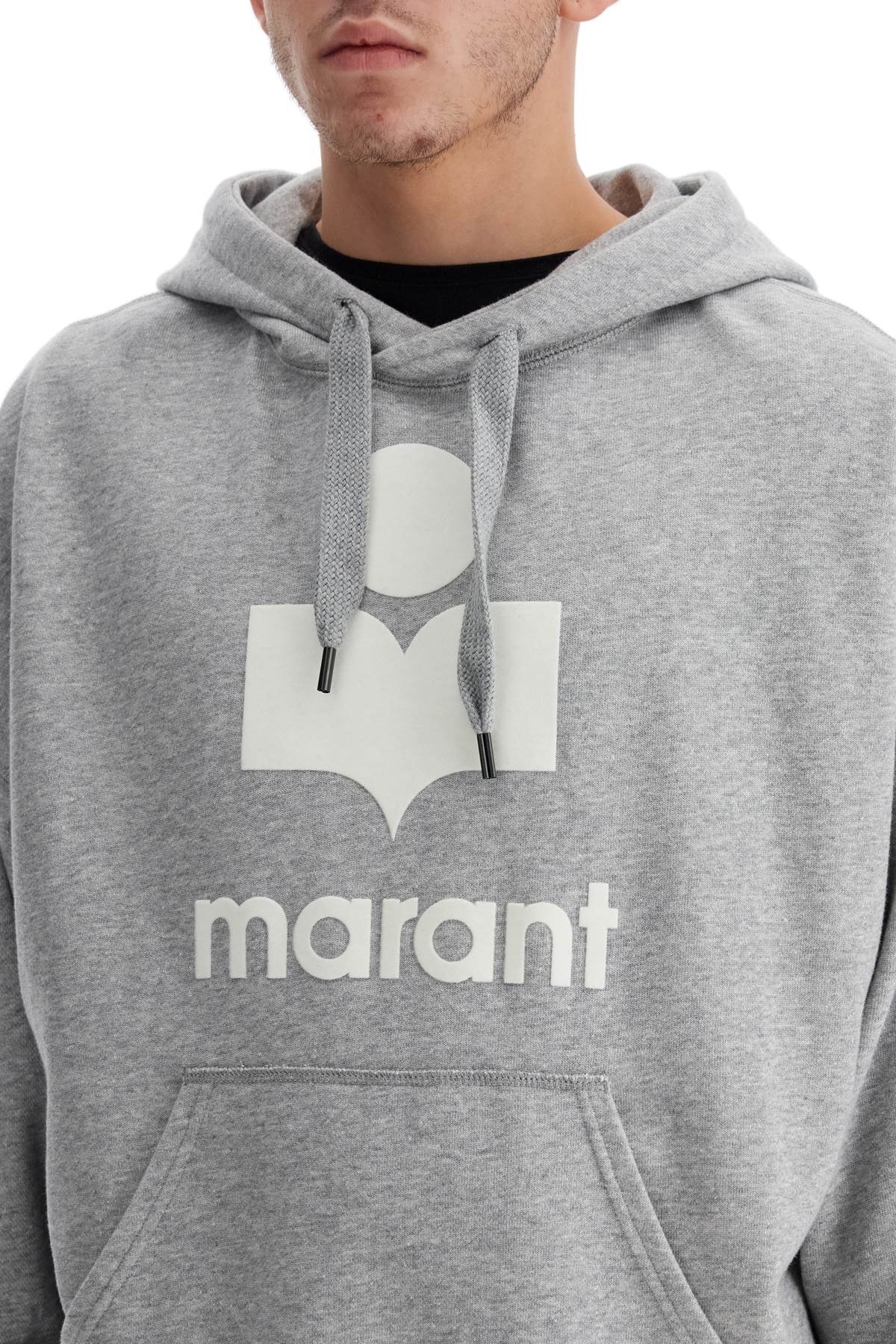 Marant Miley Oversized Hoodie with Flocked Logo image 3