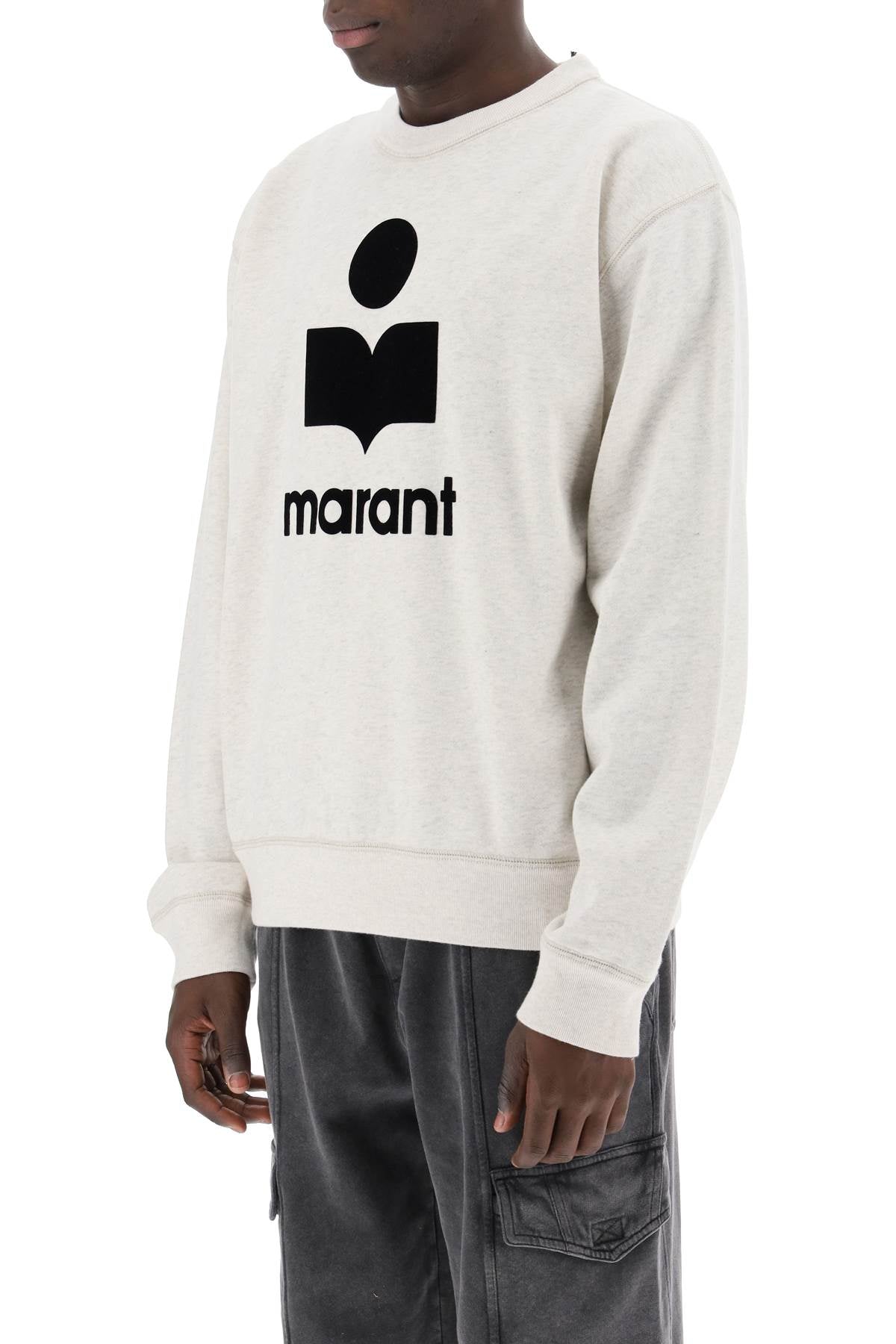 Marant mikoy flocked logo sweatshirt image 3