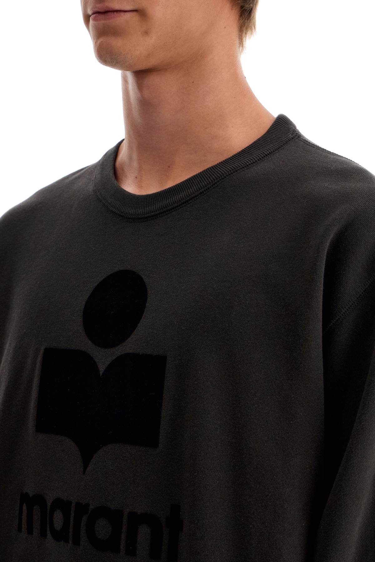 Marant mikoy flocked logo sweatshirt image 3