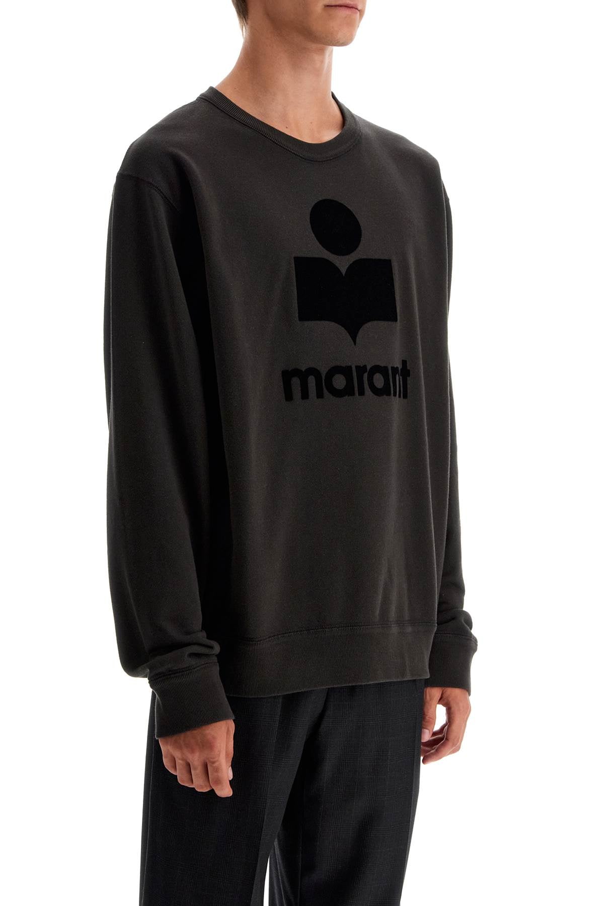 Marant mikoy flocked logo sweatshirt image 1