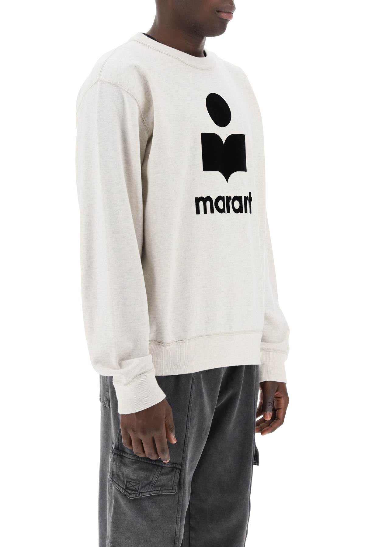 Marant mikoy flocked logo sweatshirt image 1