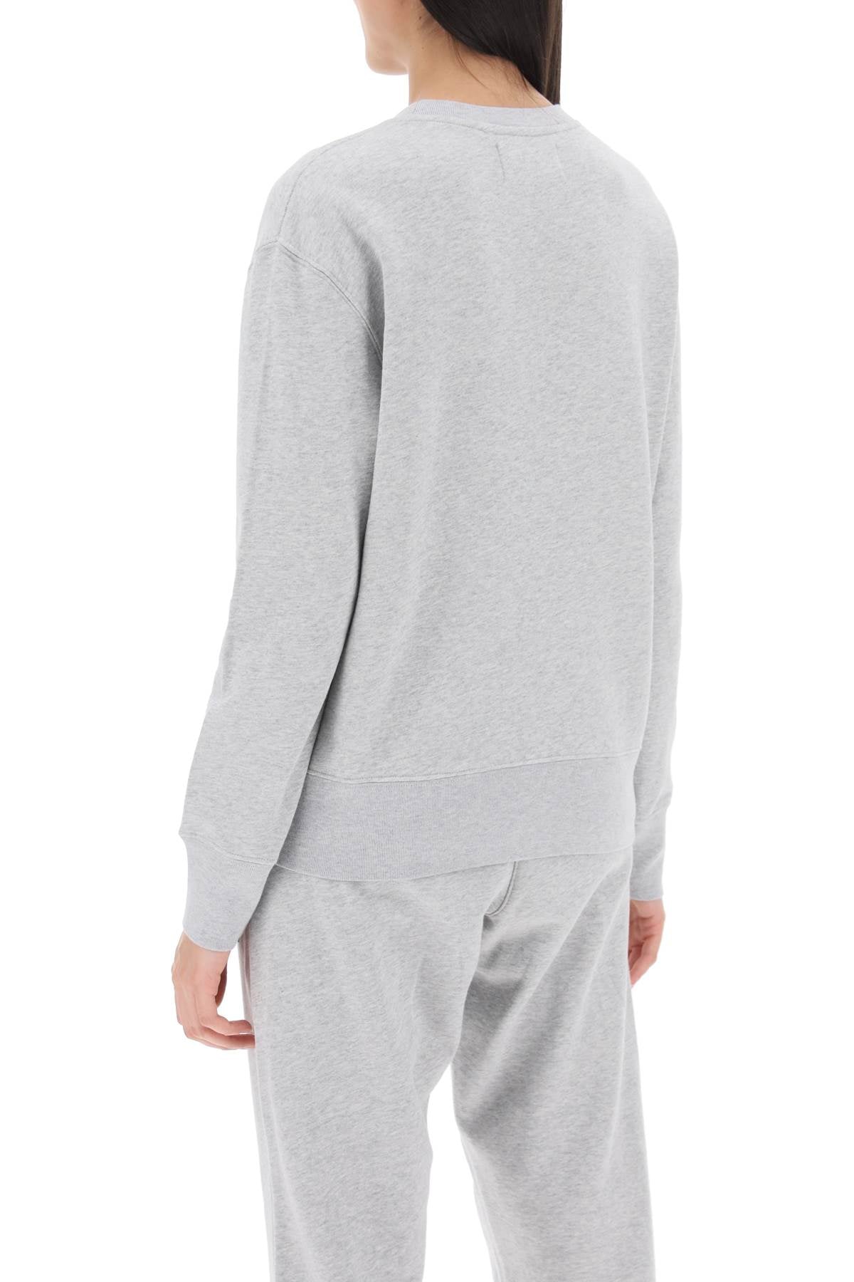 Autry Melange Cotton Sweatshirt with Maxi Logo Print image 2