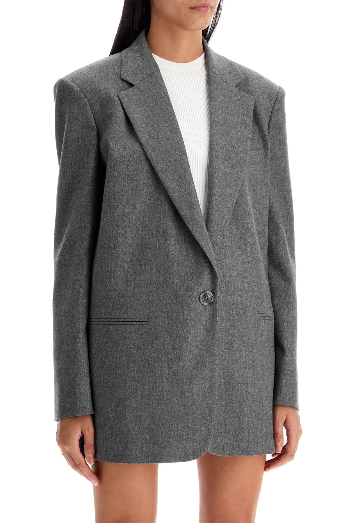 Andamane Oversized Wool Flannel Blazer image 1