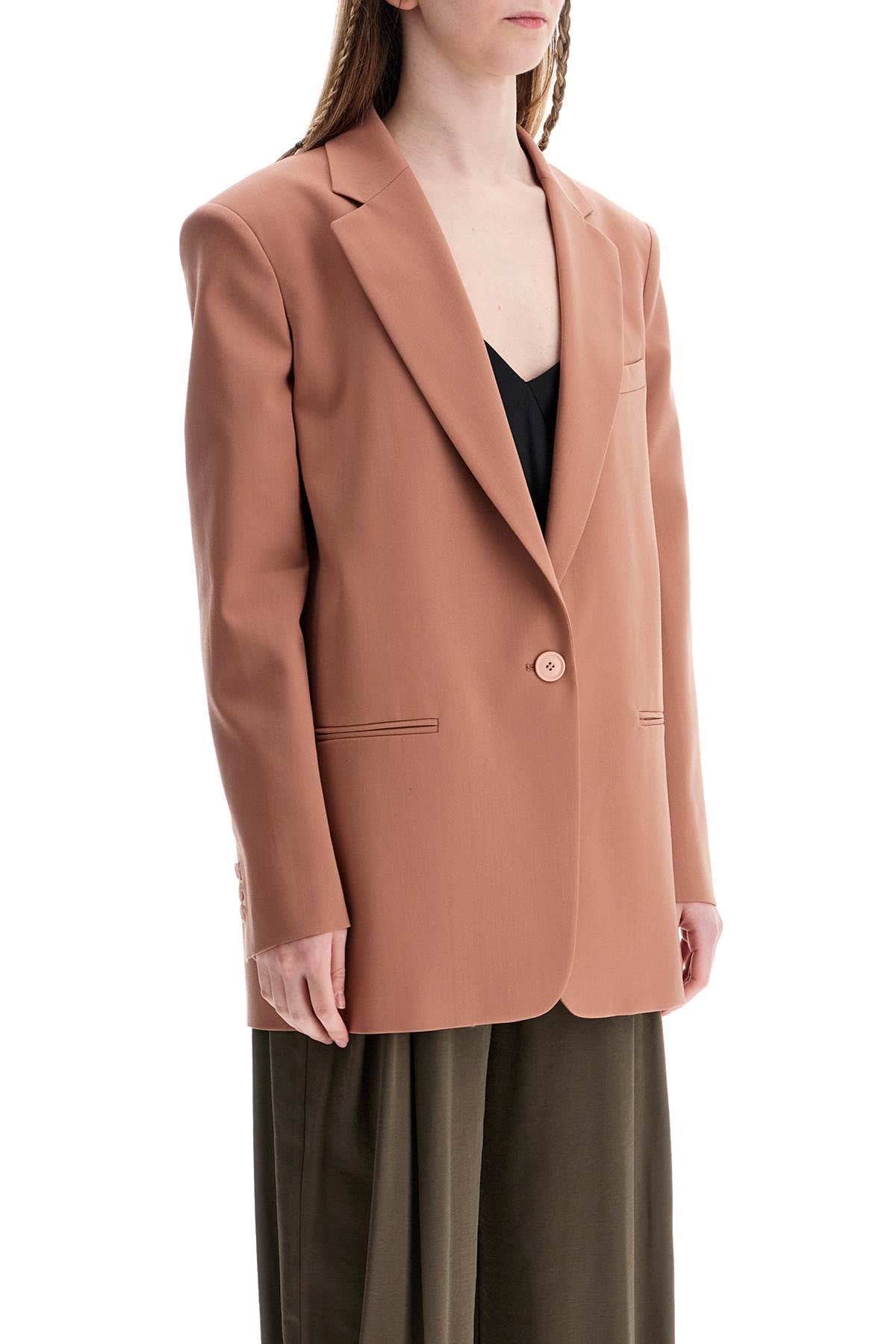 THE ANDAMANE elegant dark pink synthetic blazer image 1