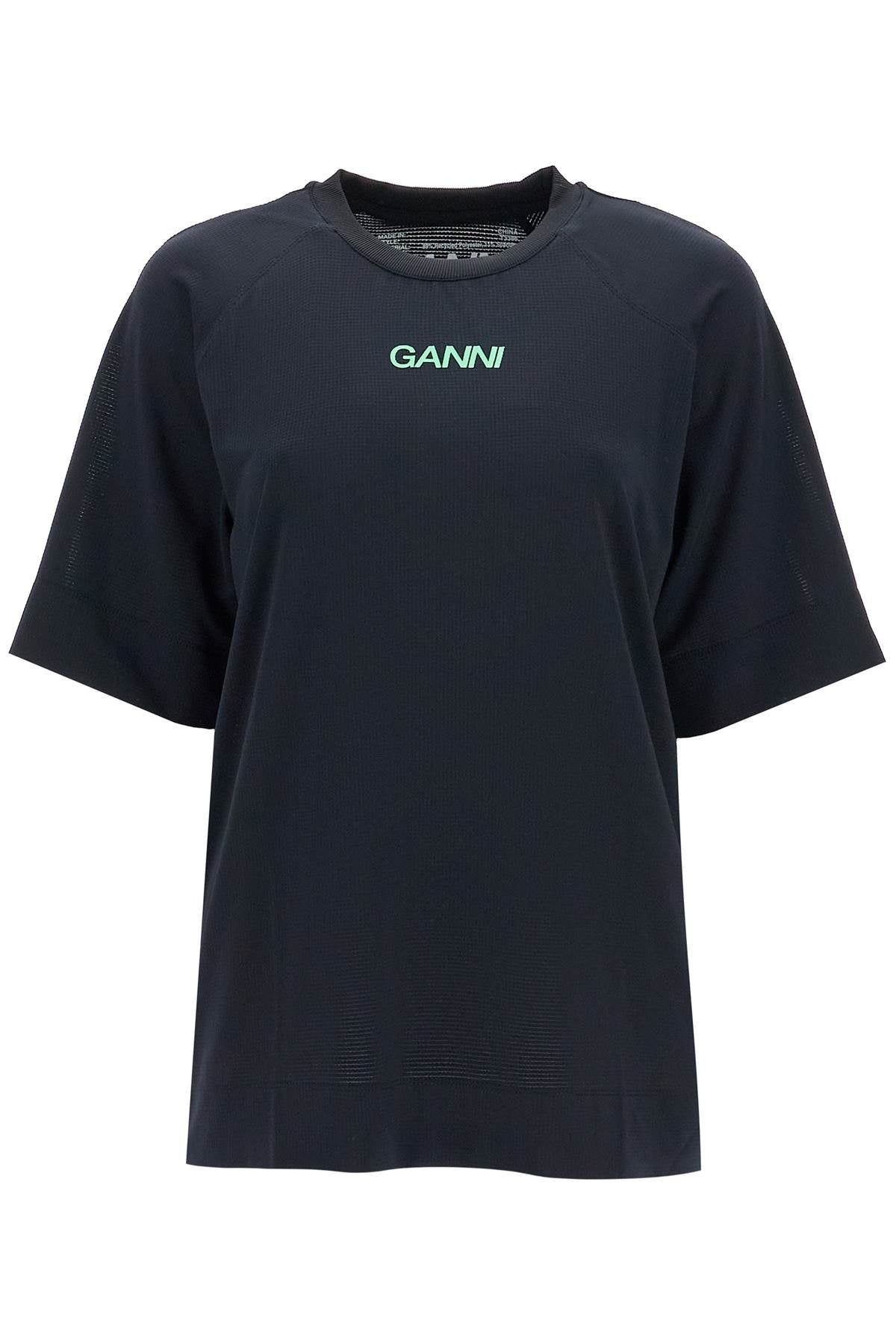 Ganni sporty mesh t-shirt for image 0