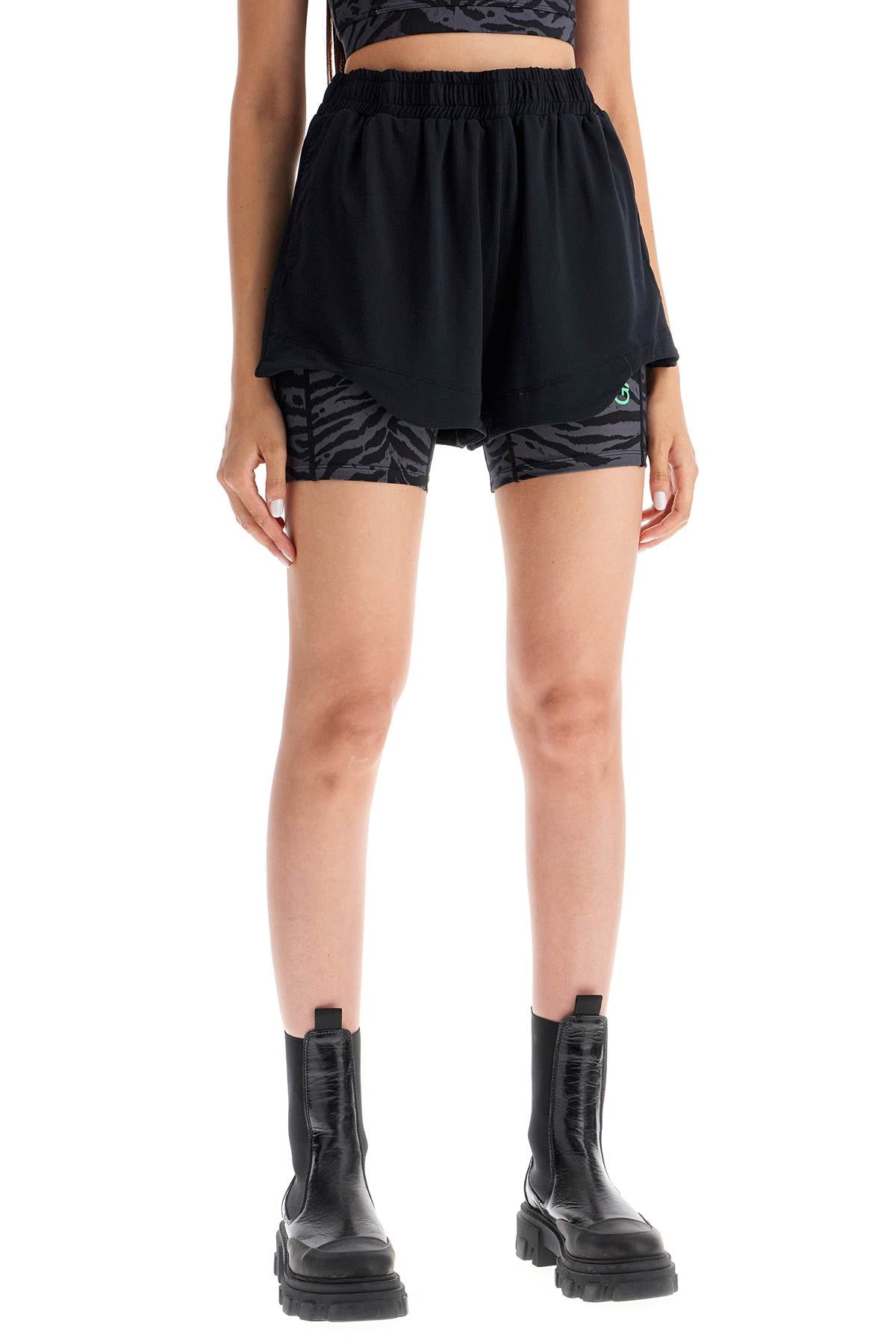 Ganni High-Waisted Mesh Shorts - Recycled Polyester image 1