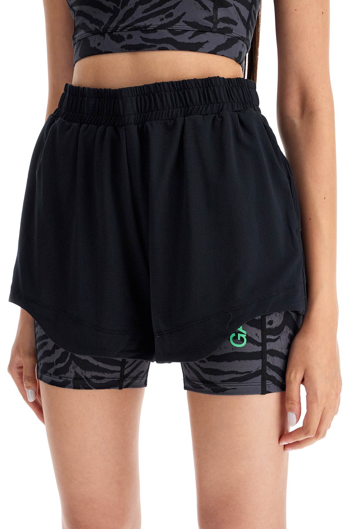 Ganni High-Waisted Mesh Shorts - Recycled Polyester image 3