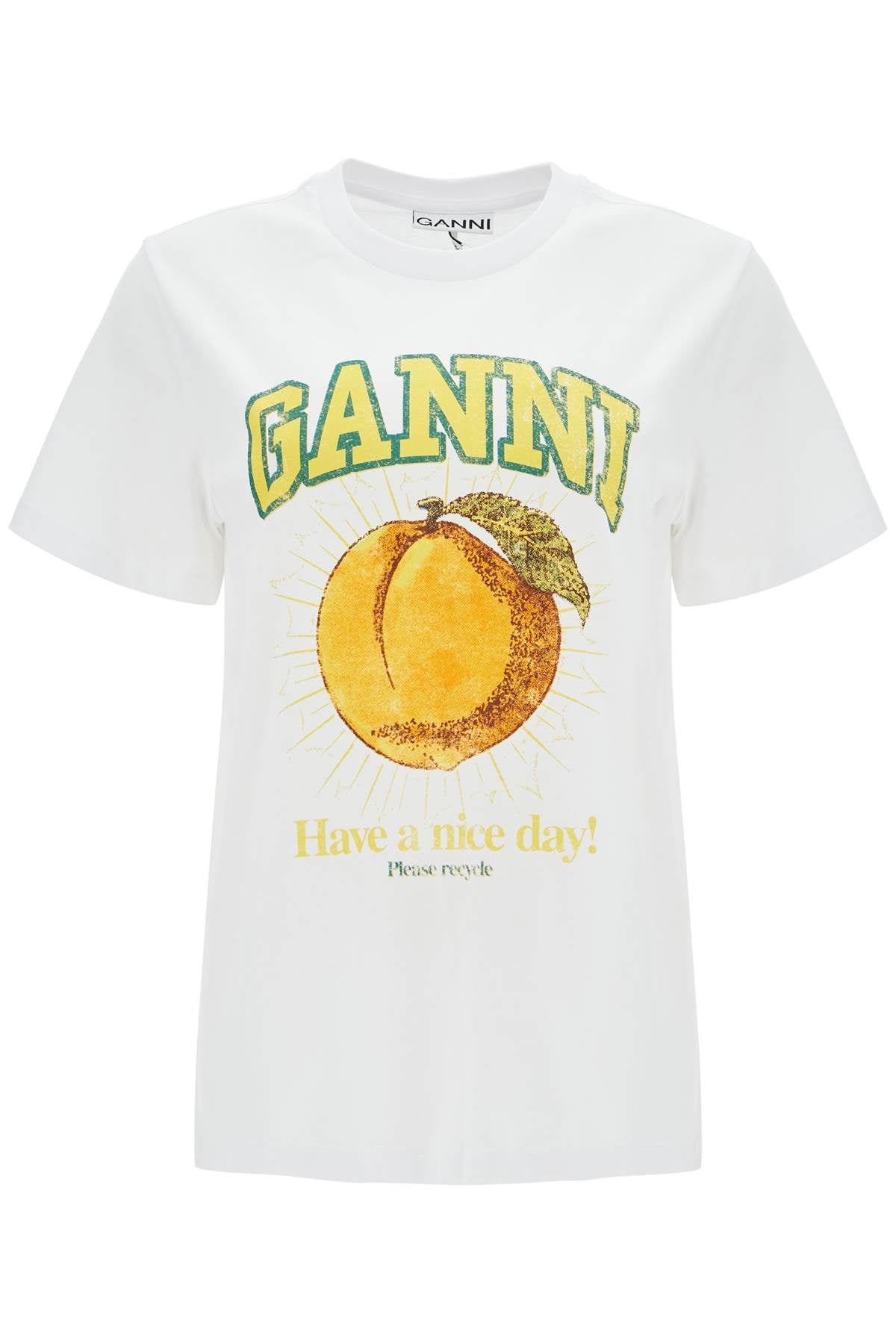 Ganni Relaxed Fit Printed T-Shirt: Organic Cotton Jersey image 0