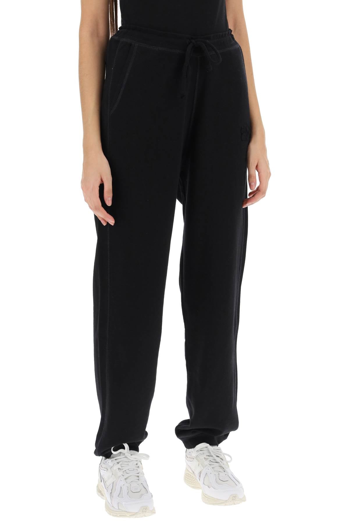 Ganni joggers in cotton french terry image 1