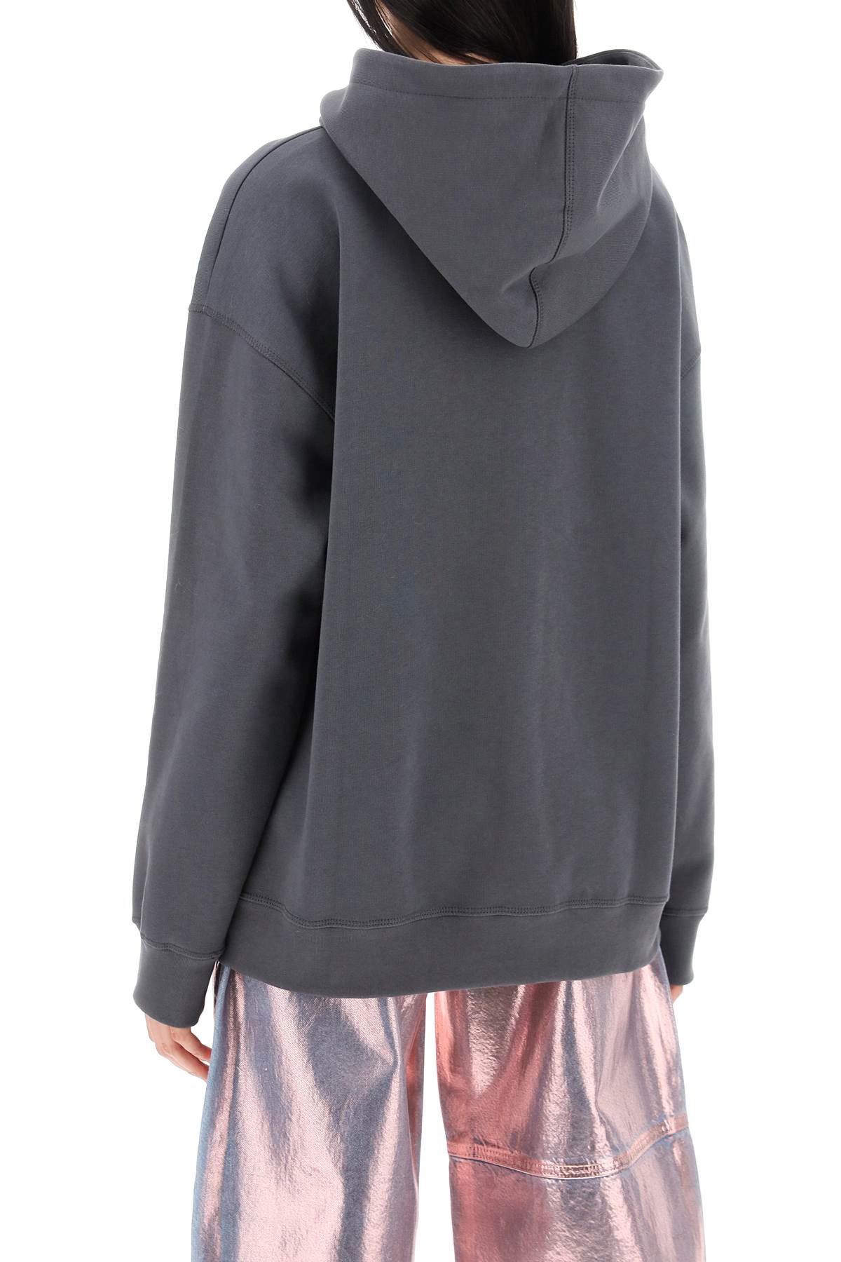 Ganni hoodie with isoli fabric image 2