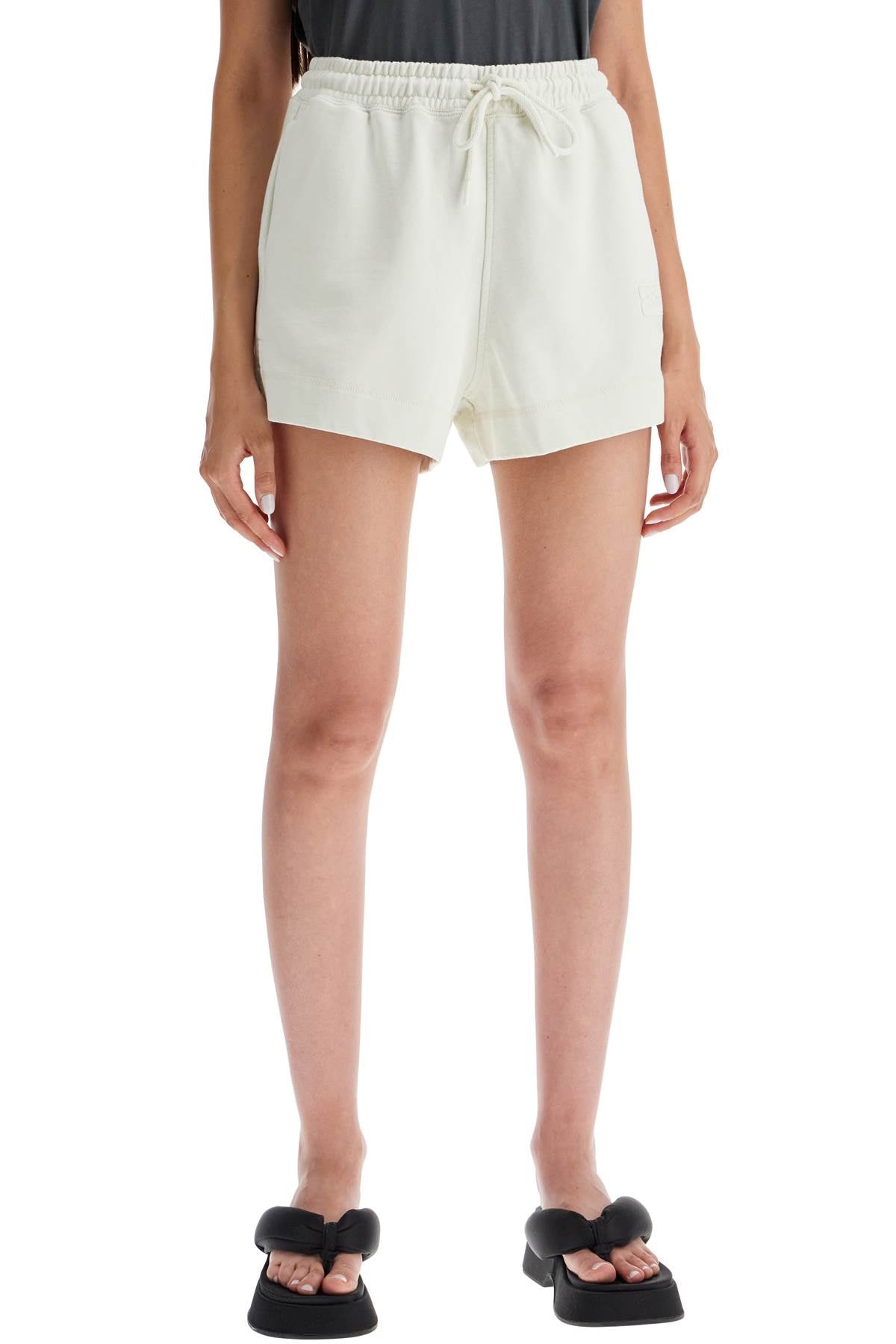 Ganni Organic Cotton Sweatshirt Shorts image 1