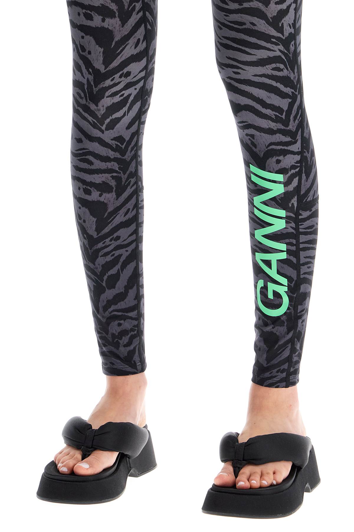 Ganni animal print sports leggings image 3