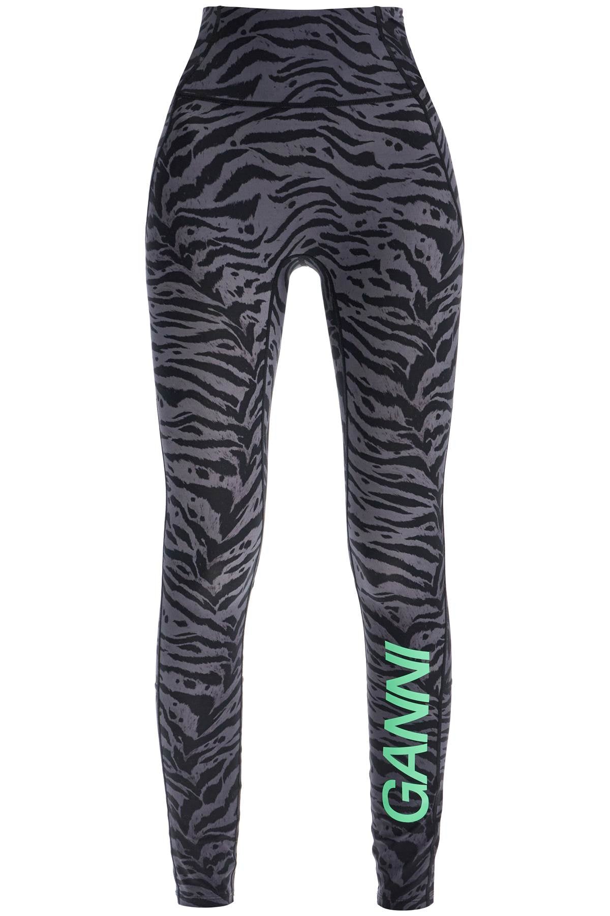 Ganni animal print sports leggings image 0