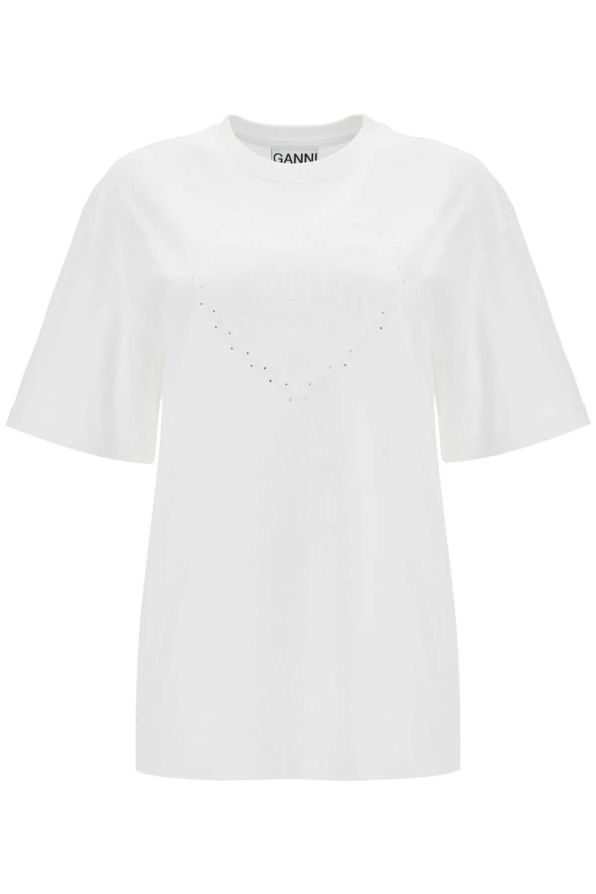 Ganni embroidered oversized t image 0