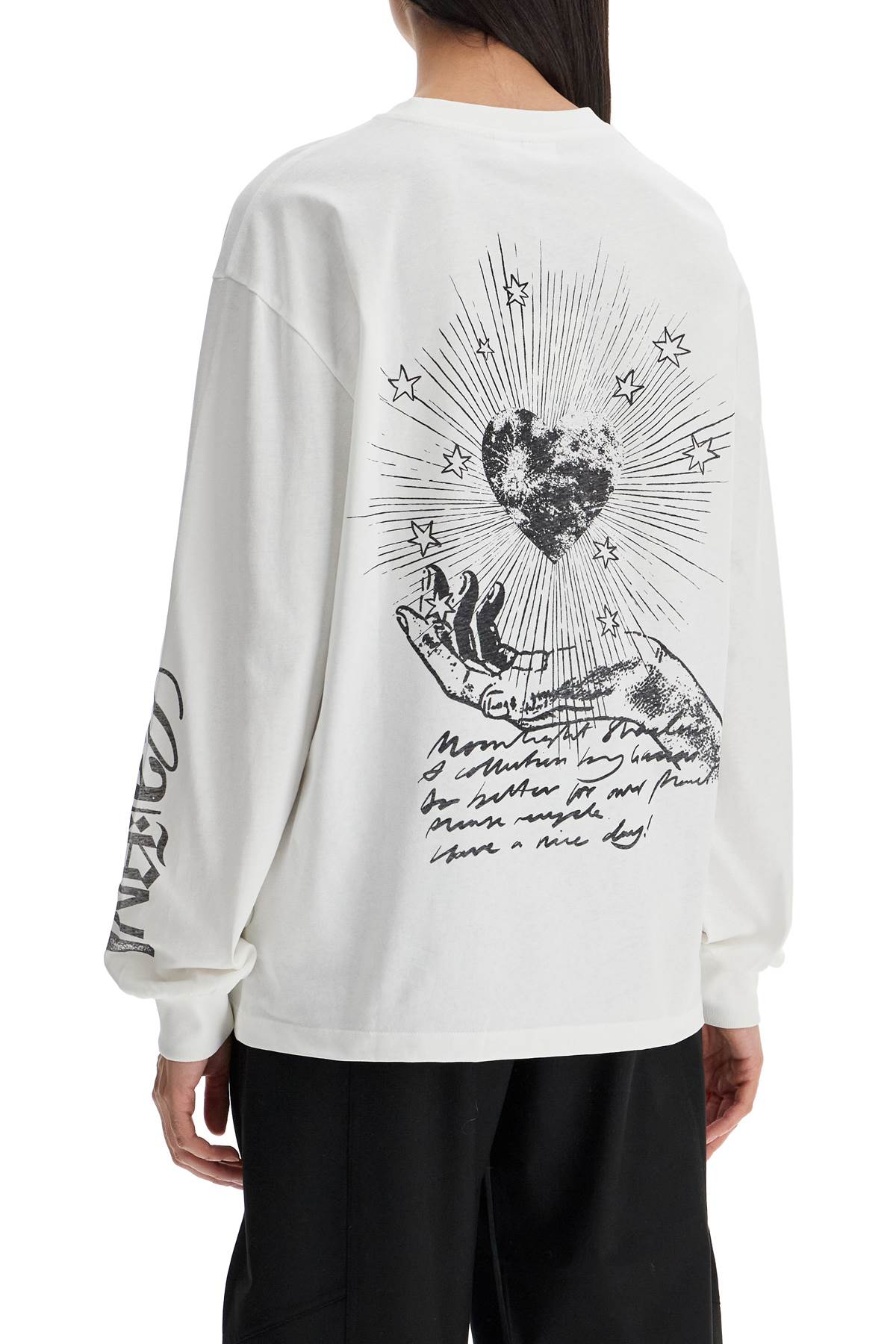 Ganni Long-Sleeve Graphic Tee - Organic Cotton image 2