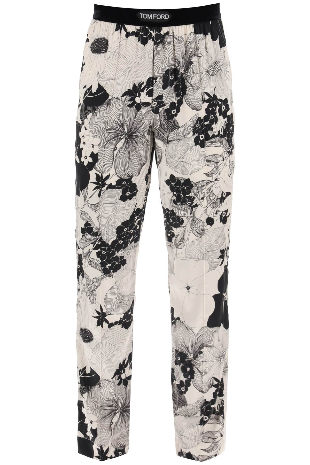 Tom Ford pajama pants in floral silk image 0