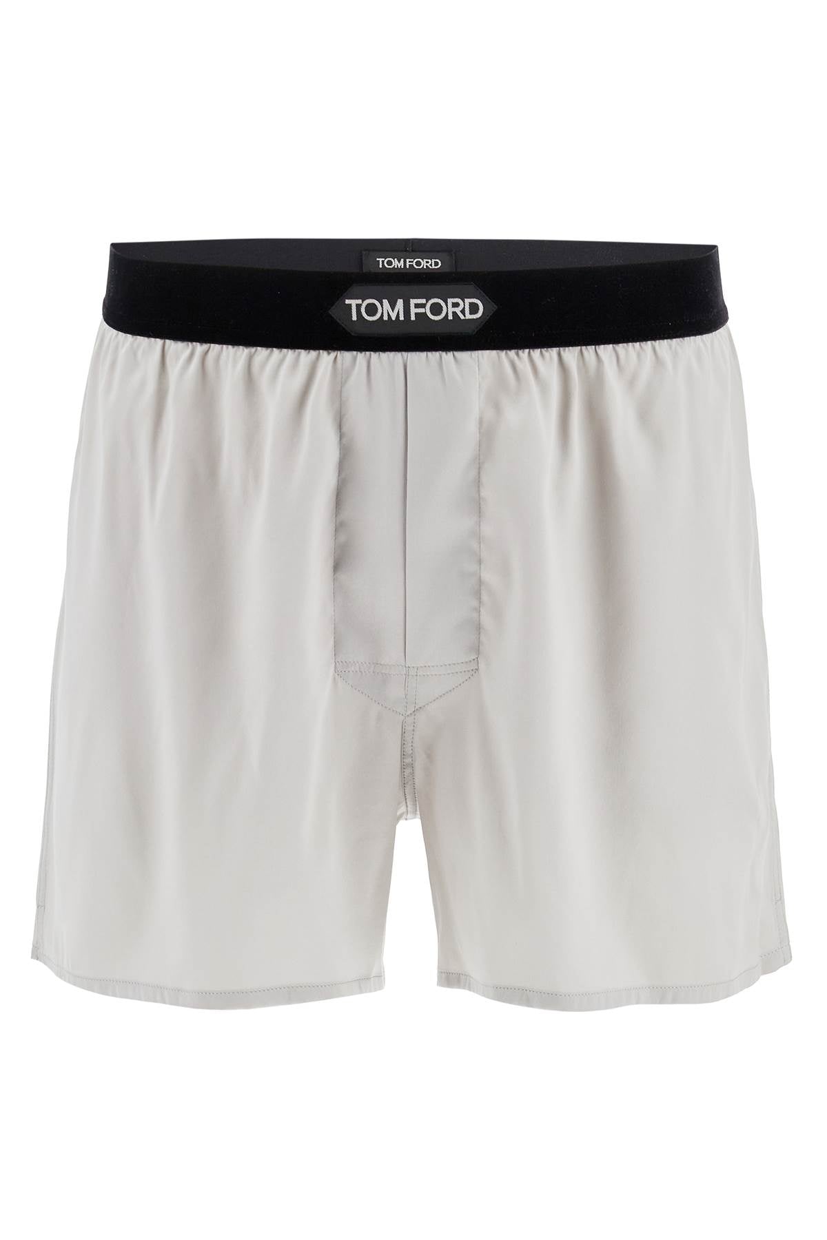 Tom Ford Silk Satin Boxer Shorts with Logo image 0