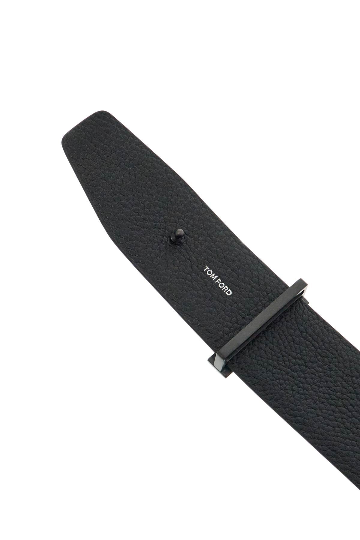 Tom Ford elegant brown and black calfskin belt made in italy image 2