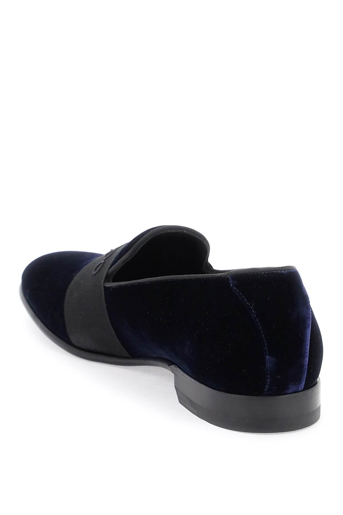 Jimmy Choo Thame Velvet Loafers with Grosgrain Band image 2