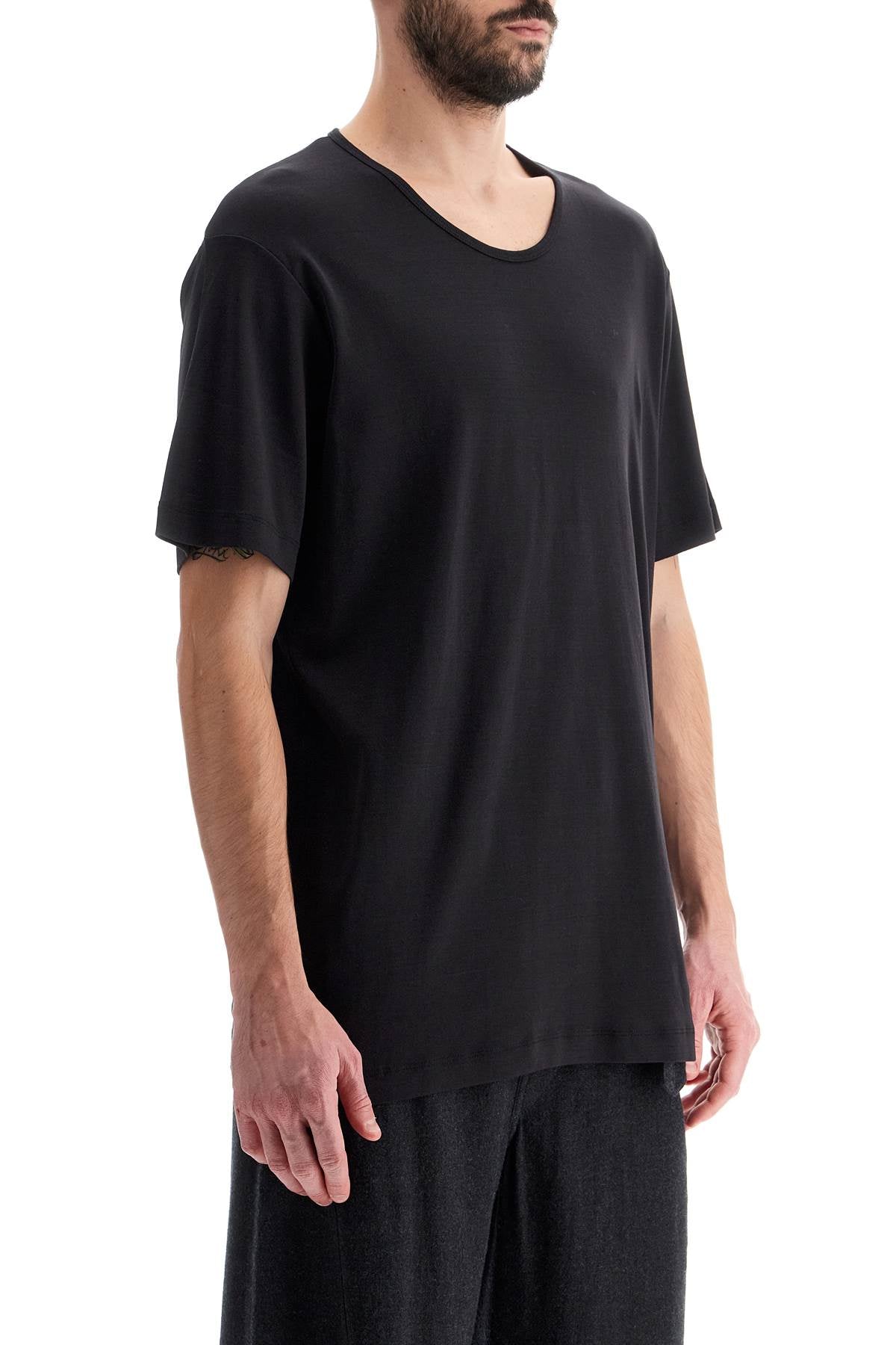 Lemaire Wide Ribbed Crew Neck T-Shirt image 1