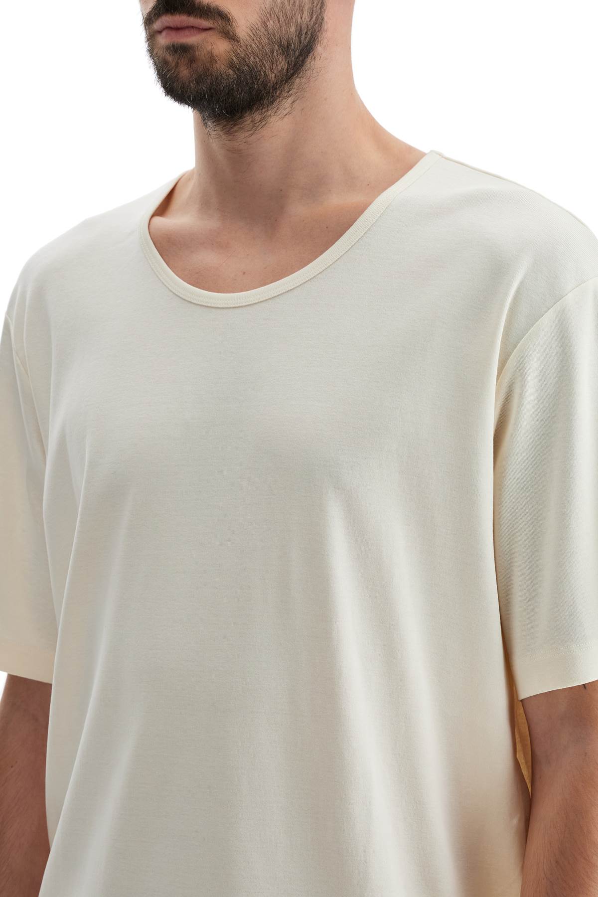 Lemaire Wide Ribbed Crew Neck T-Shirt image 3