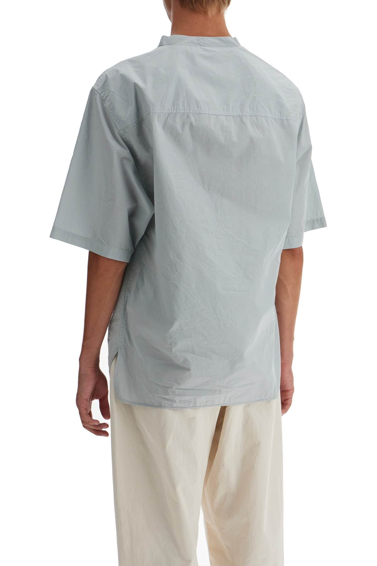 Lemaire Garment-Dyed Cotton Poplin Short-Sleeve Shirt image 2