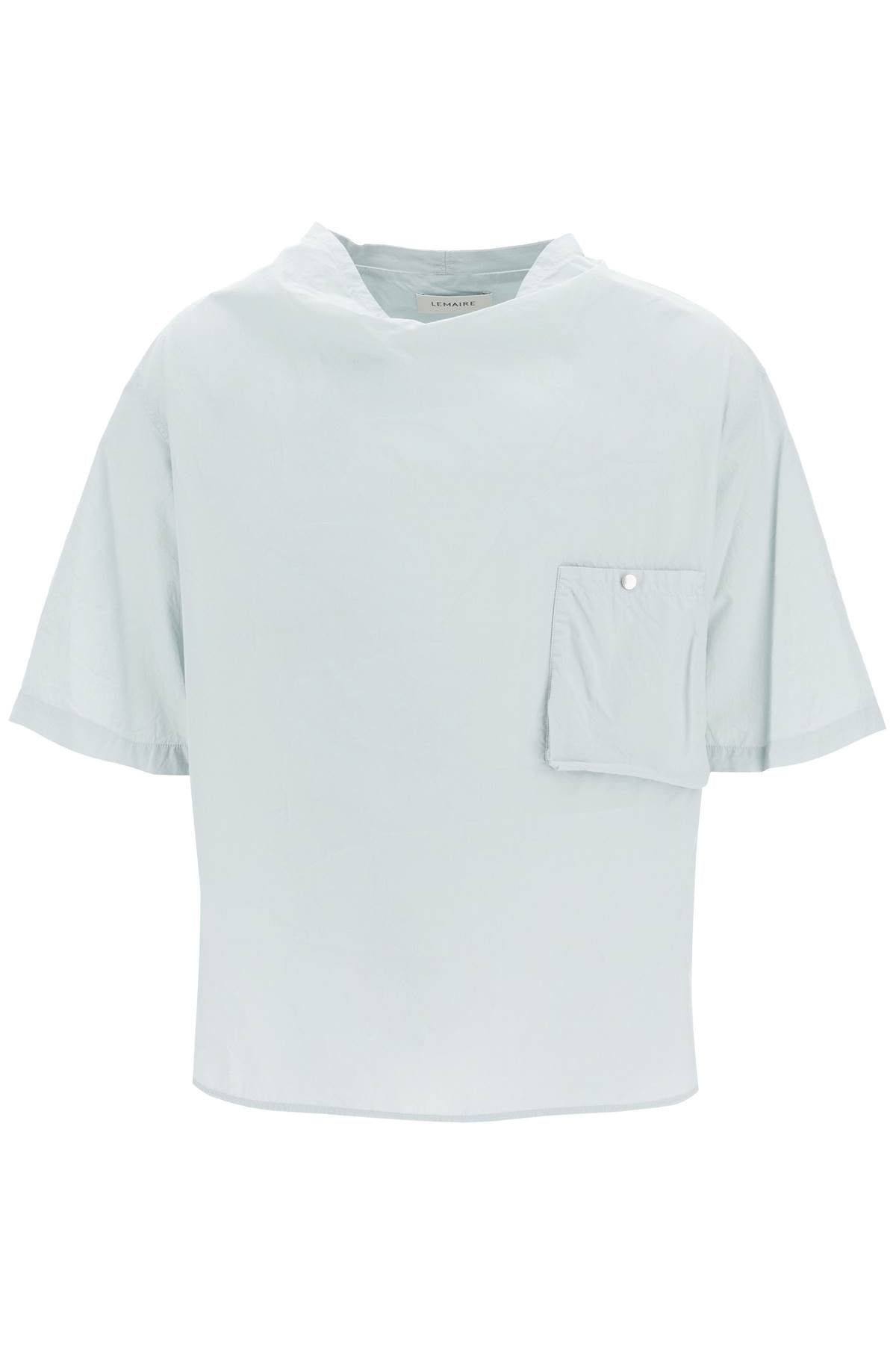 Lemaire Garment-Dyed Cotton Poplin Short-Sleeve Shirt image 0