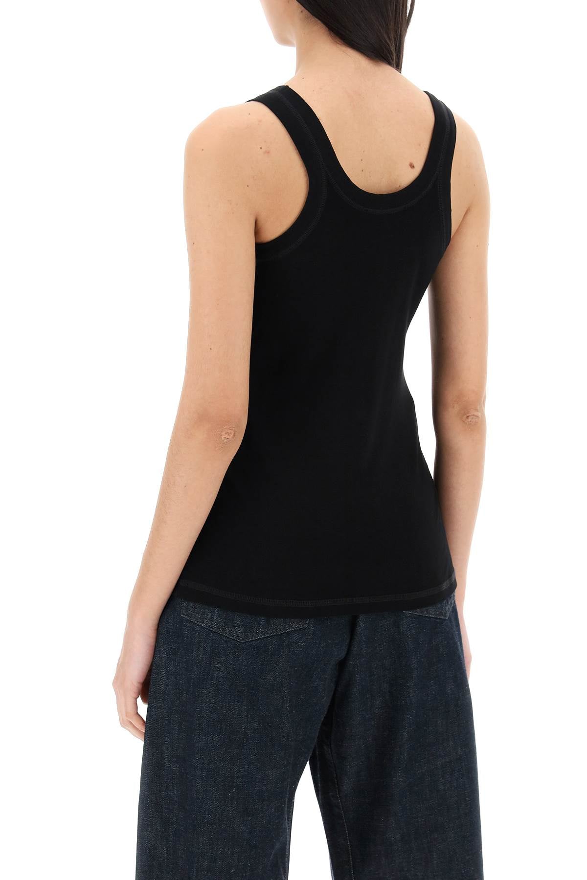 Lemaire ribbed sleeveless top with image 2