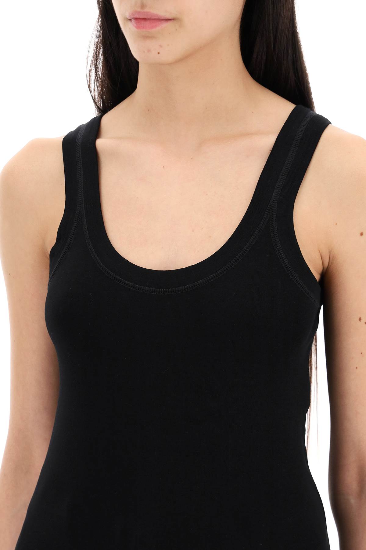 Lemaire ribbed sleeveless top with image 3