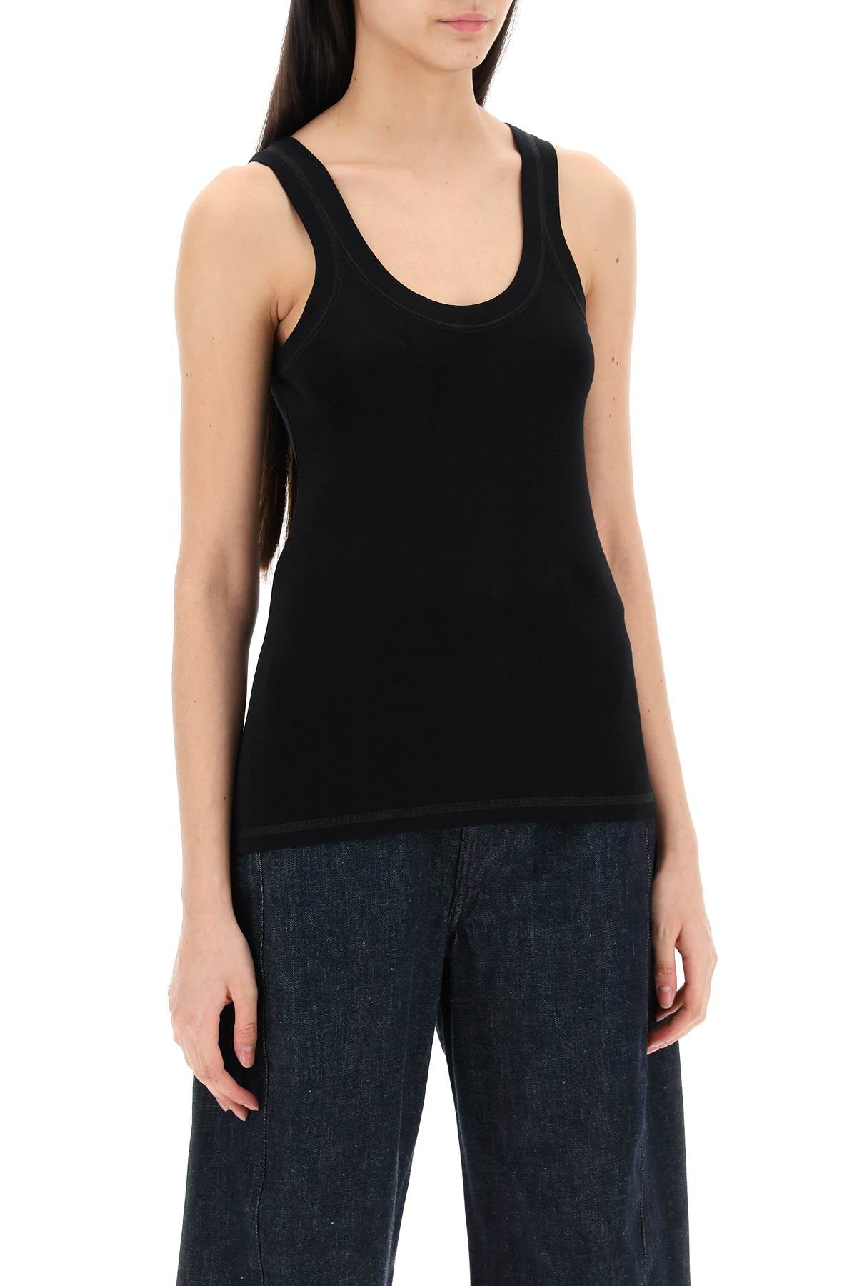 Lemaire ribbed sleeveless top with image 1