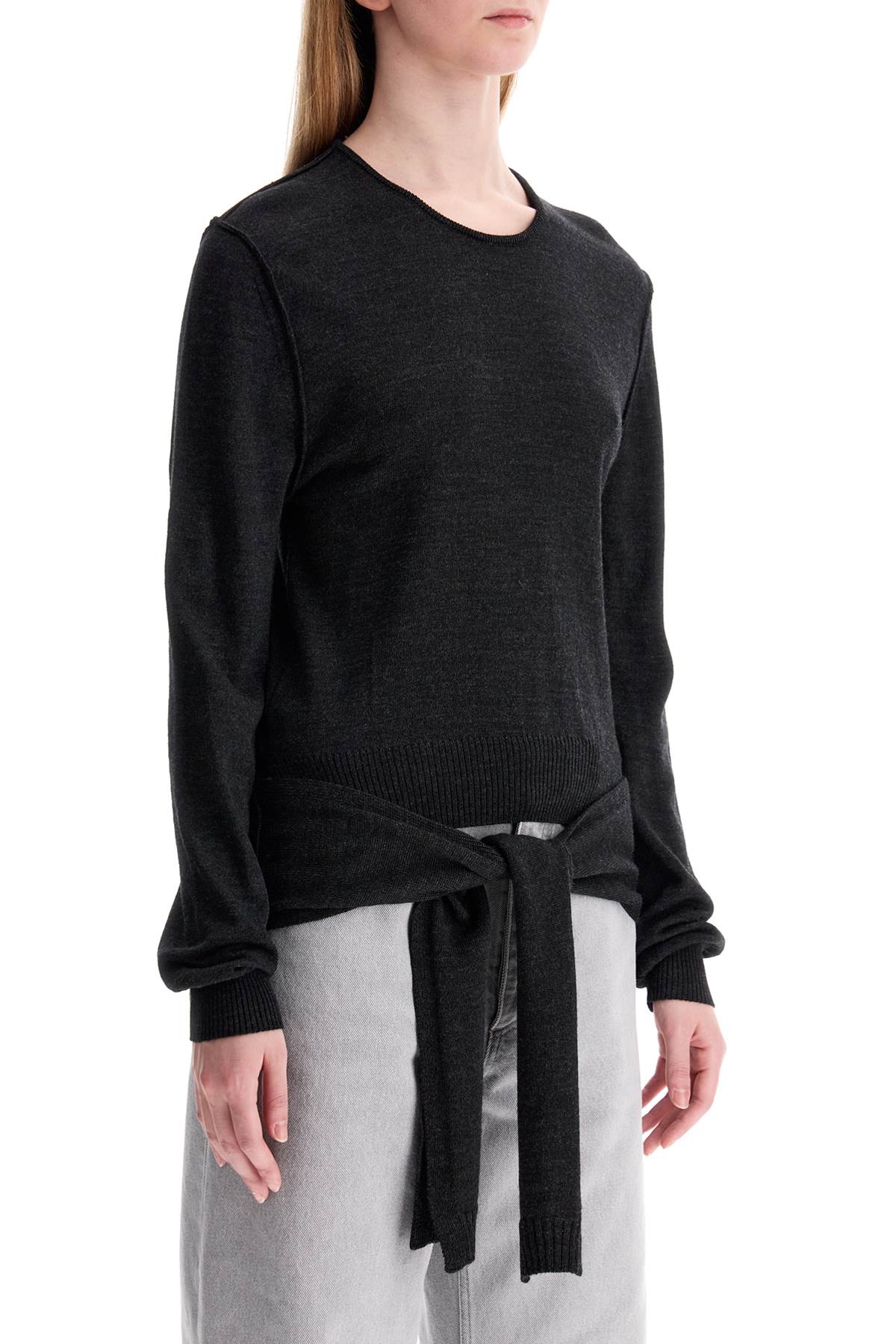 Lemaire Tie-Back Wool Knit Sweater image 1