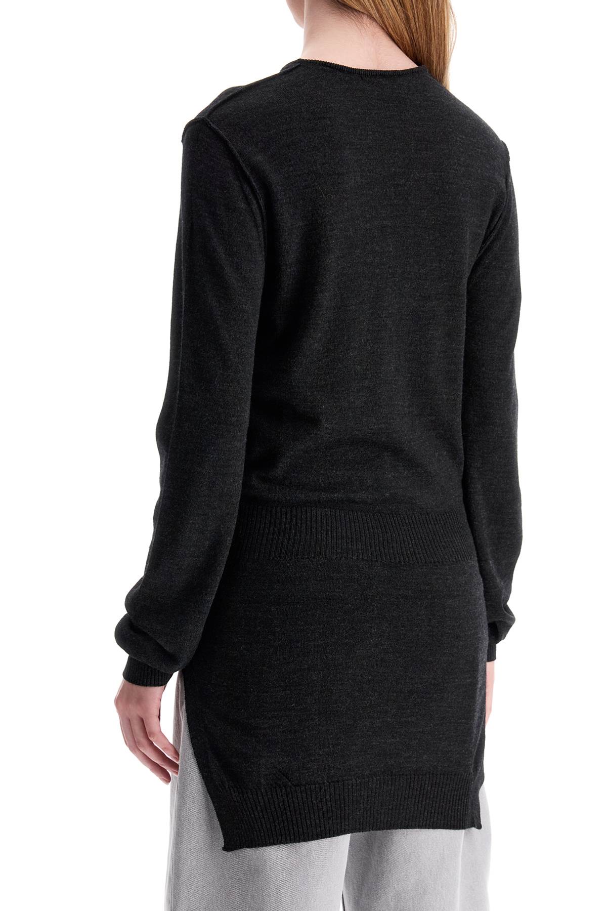 Lemaire Tie-Back Wool Knit Sweater image 2