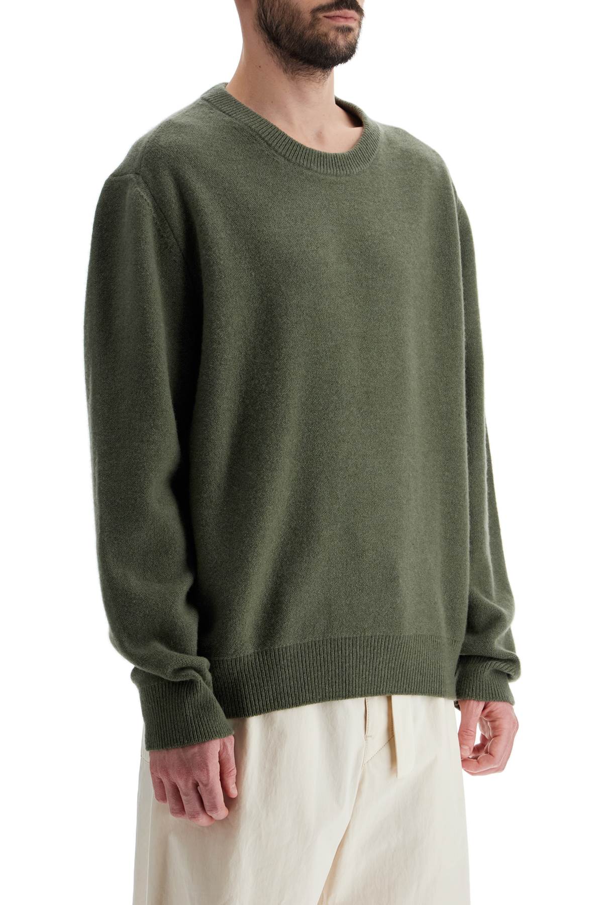 Lemaire Reverse Stitch Crewneck Wool Pullover image 1