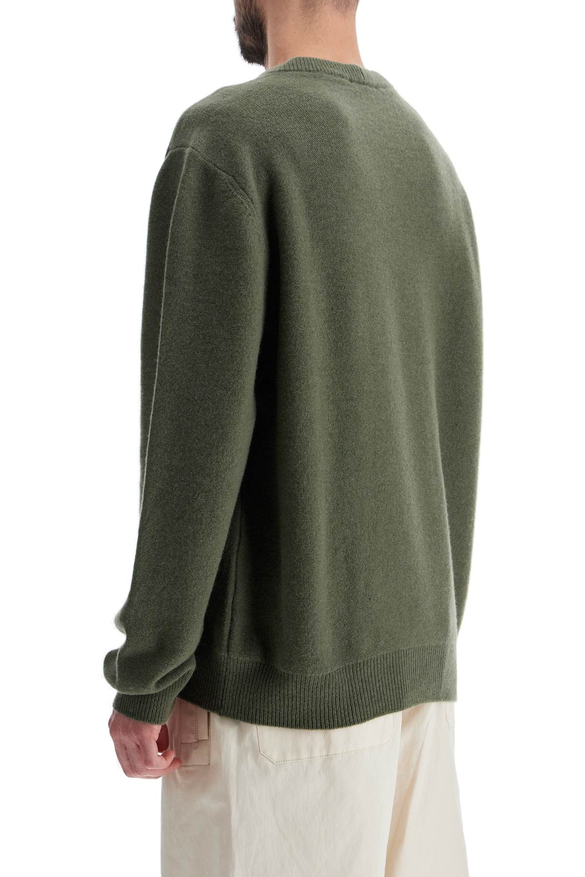 Lemaire Reverse Stitch Crewneck Wool Pullover image 2