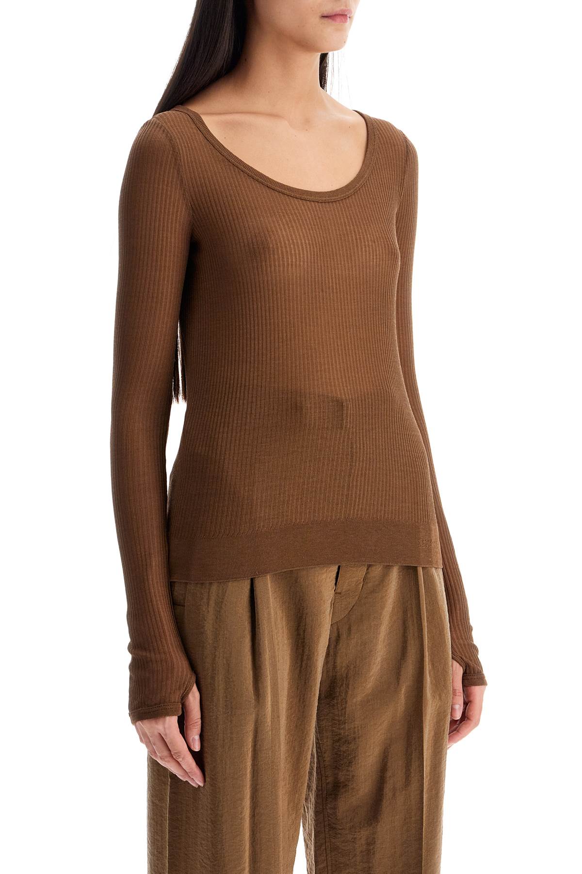 Lemaire Seamless Long-Sleeve Ribbed Top image 1