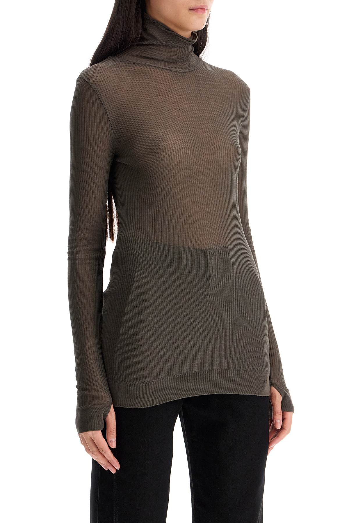 Lemaire Seamless Ribbed Long Sleeve Top image 1