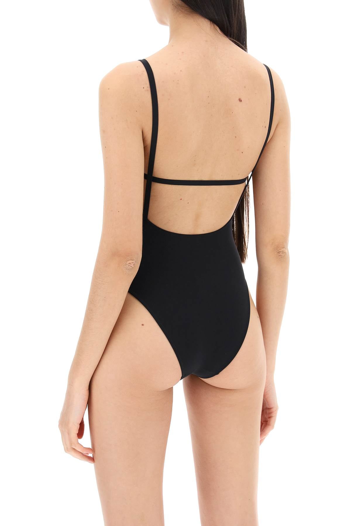 Lido Ccia One-Piece Swimsuit - Matte Lycra with Geometric Back Detail image 2