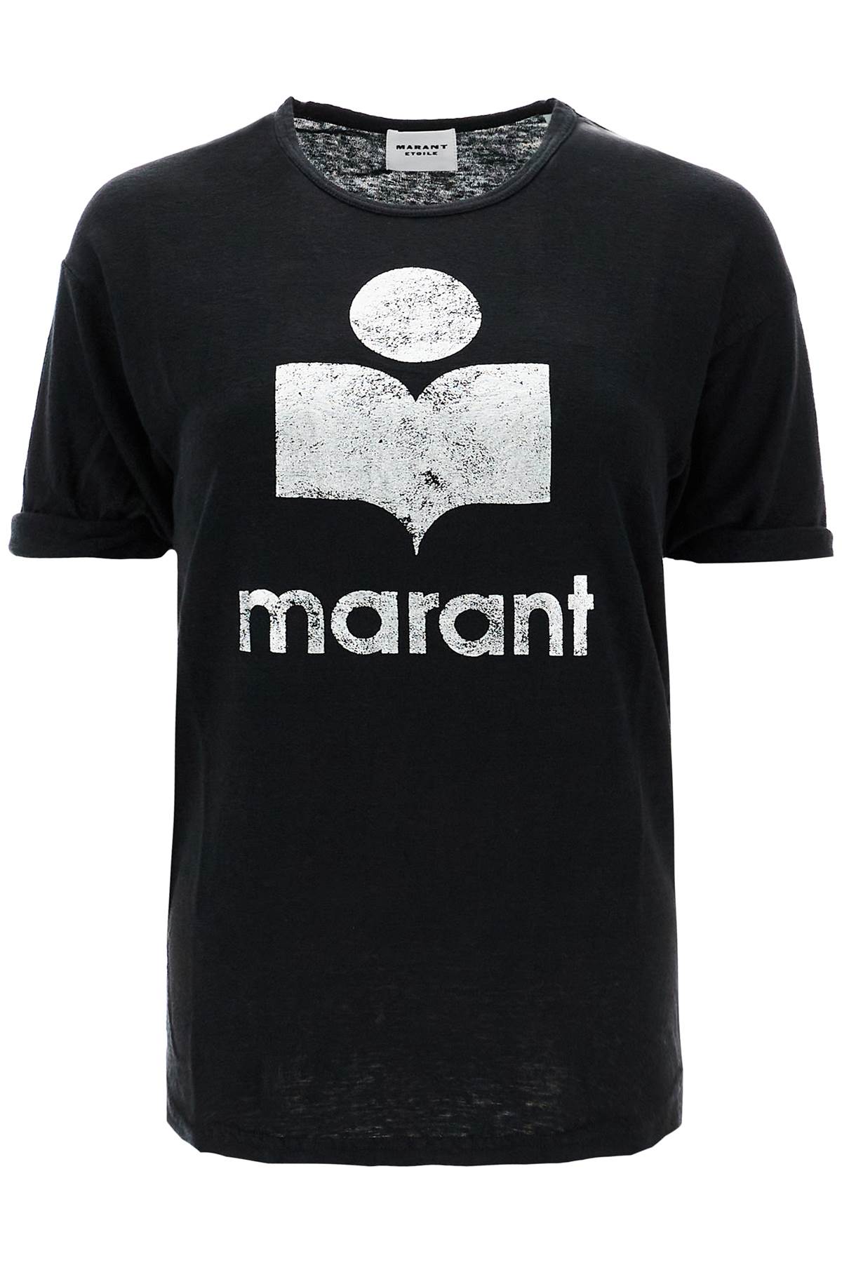 Isabel Marant Etoile koldi t-shirt with flocked logo image 0