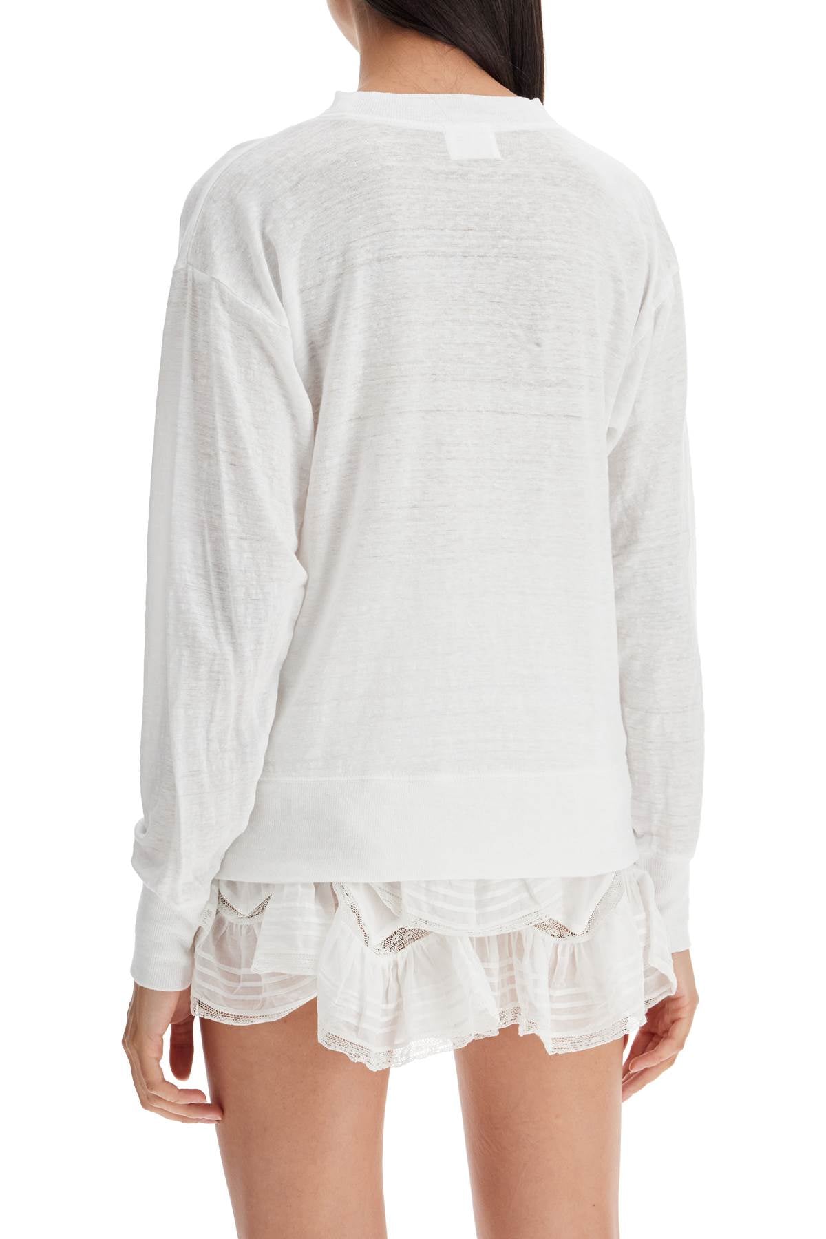 Isabel Marant ETOILE klowia t-shirt with metallic logo print image 2