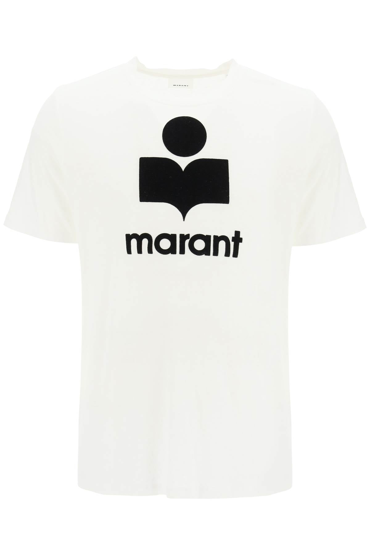 Marant karman linen logo t-shirt image 0